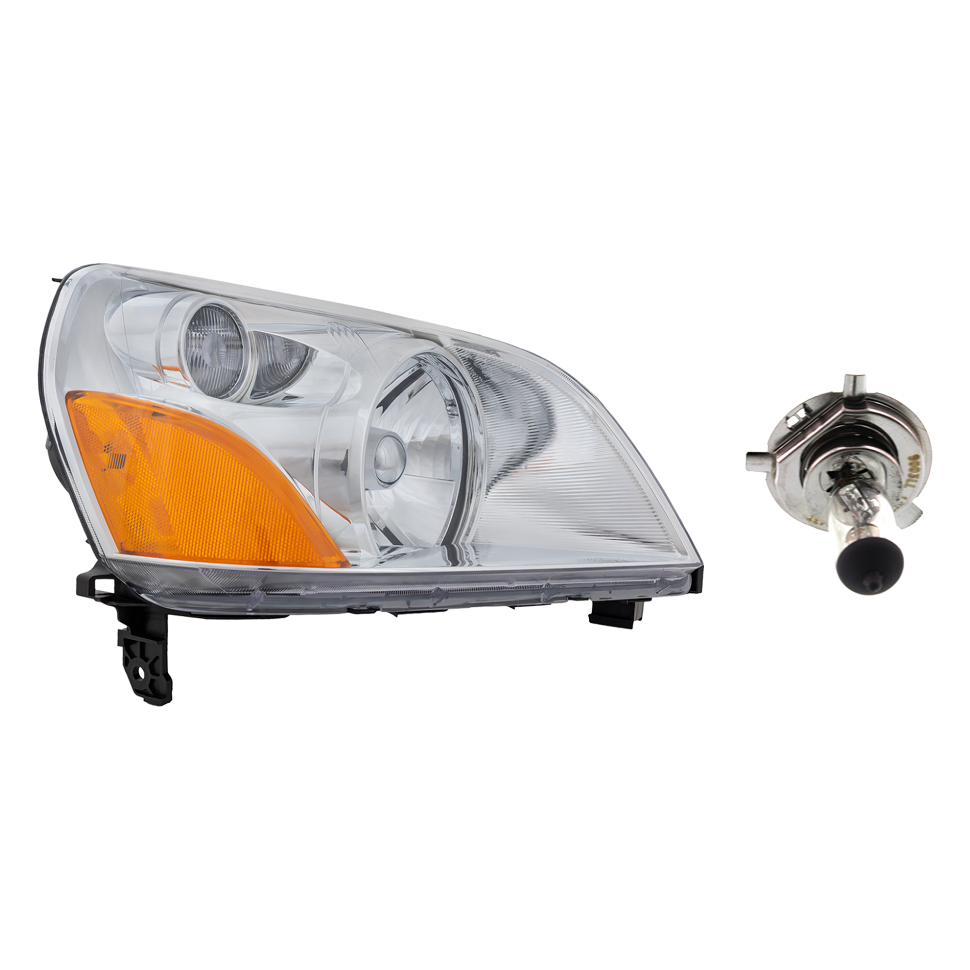 AM PILOT 03-05 HEAD LAMP RH Assembly Halogen 2 pc Kit with Headlight Bulb SKU KIT 041423-537