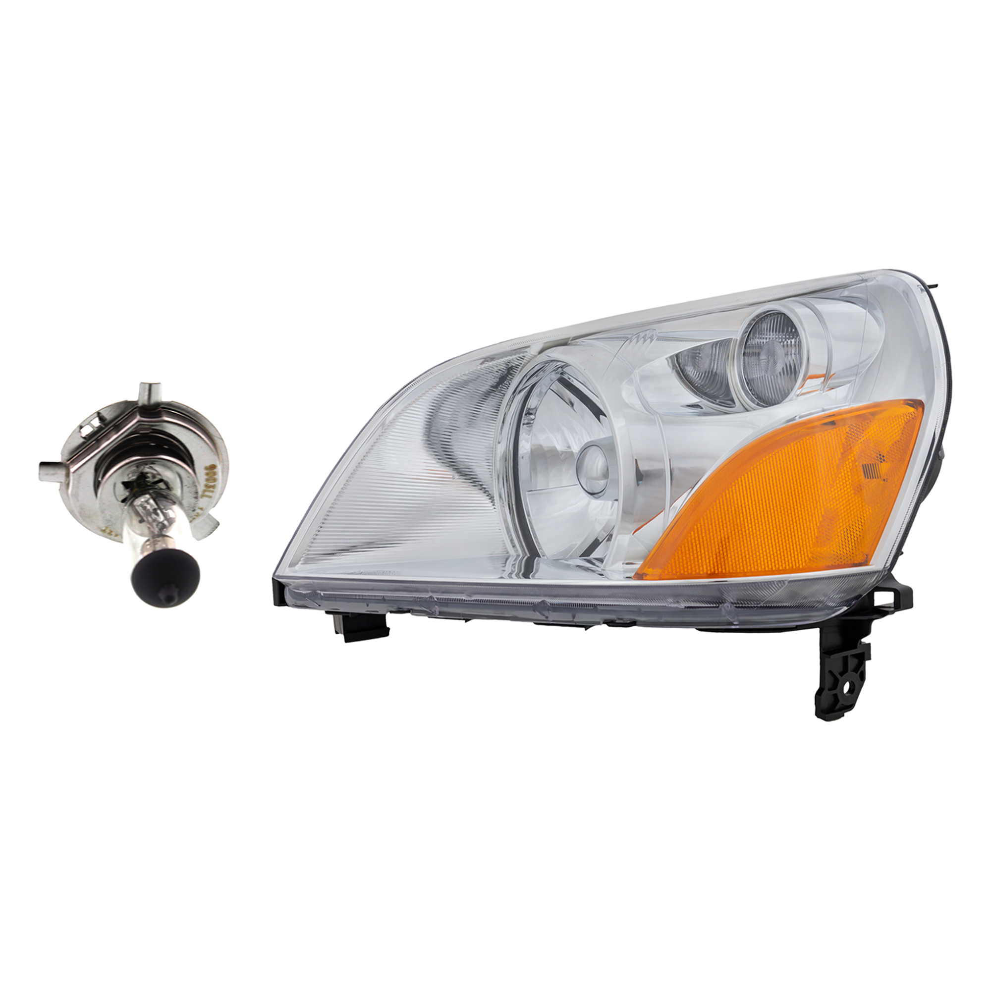 AM PILOT 03-05 HEAD LAMP LH Assembly Halogen 2 pc Kit with Headlight Bulb SKU KIT 041423-538