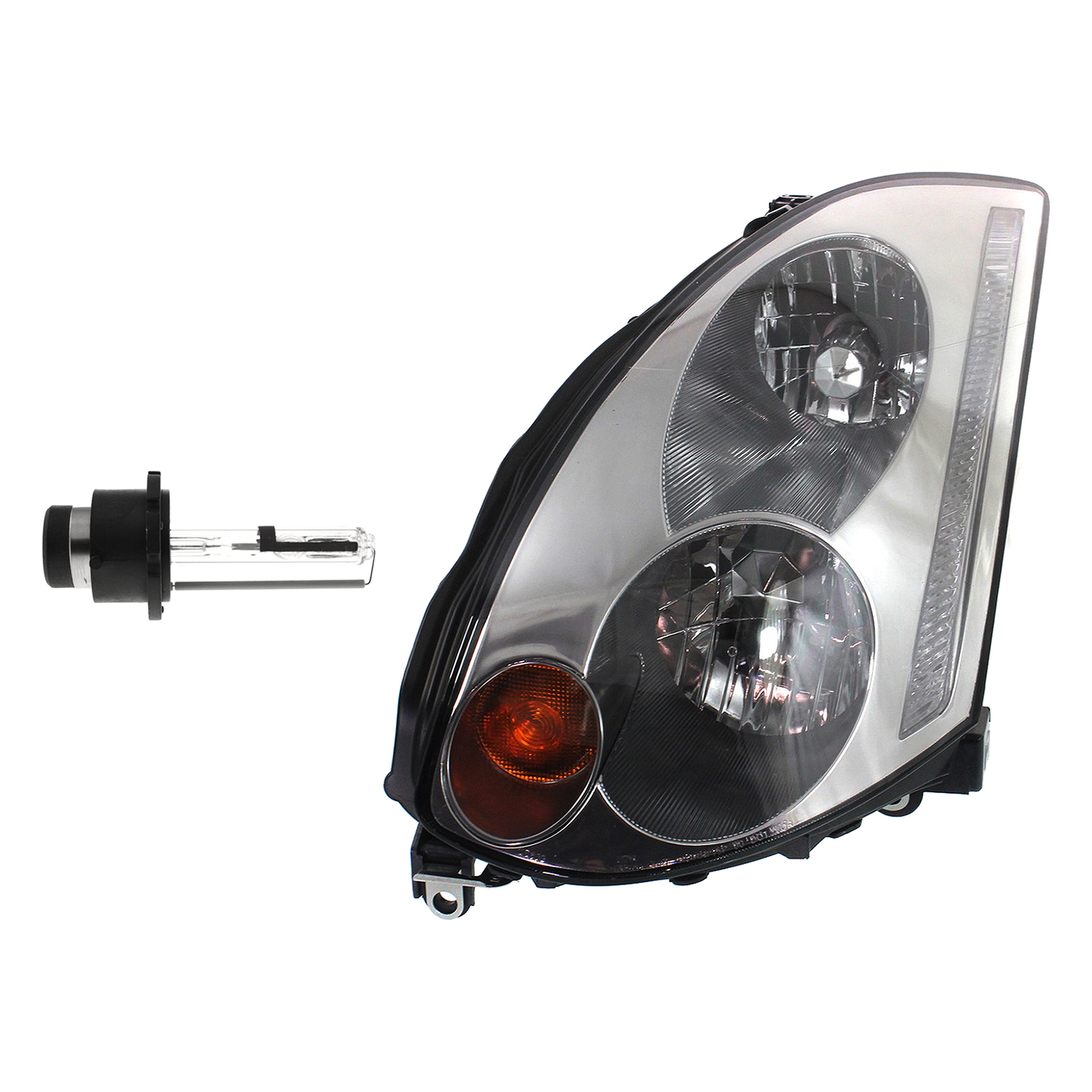 AM G35-03-05 HEAD LAMP LH Assembly HID Xenon with HID Kit 2 pc Kit with Headlight Bulb SKU KIT 041423-557