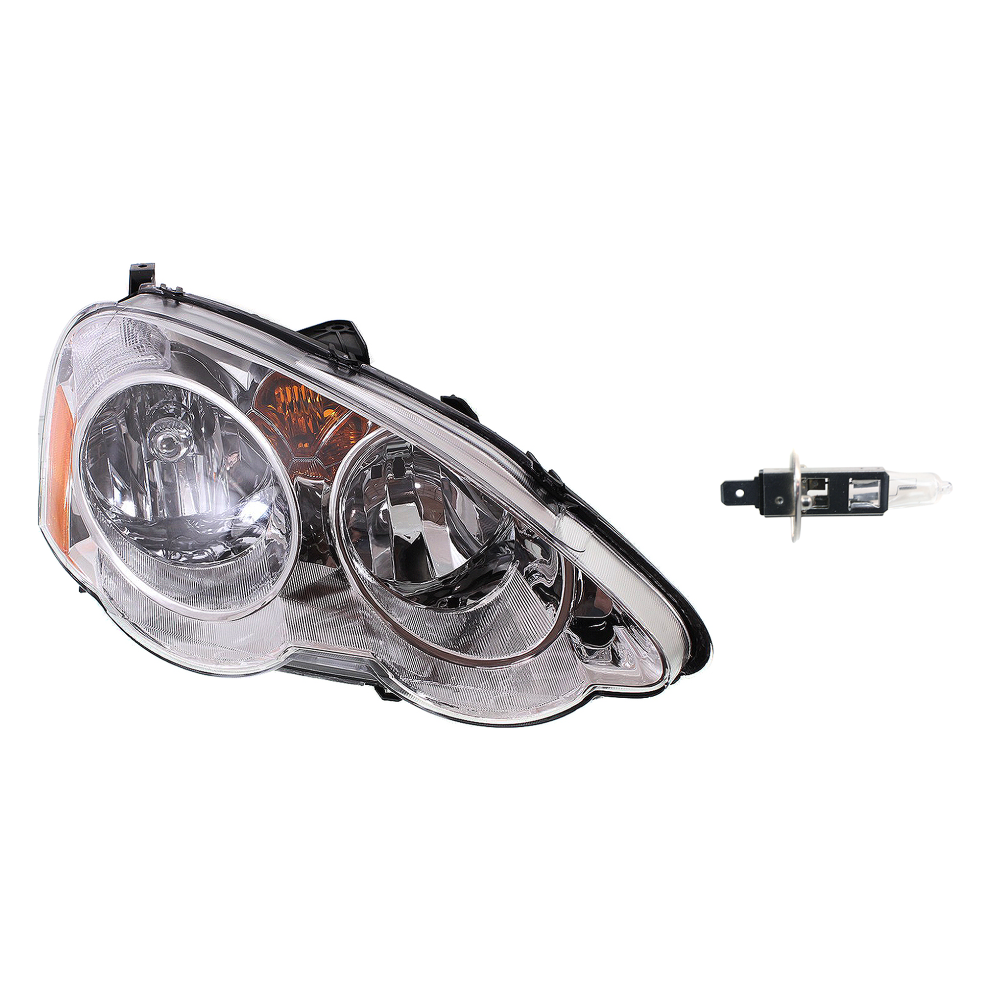 AM RSX 02-04 HEAD LAMP RH Assembly Halogen 2 pc Kit with Headlight Bulb SKU KIT 041423-561
