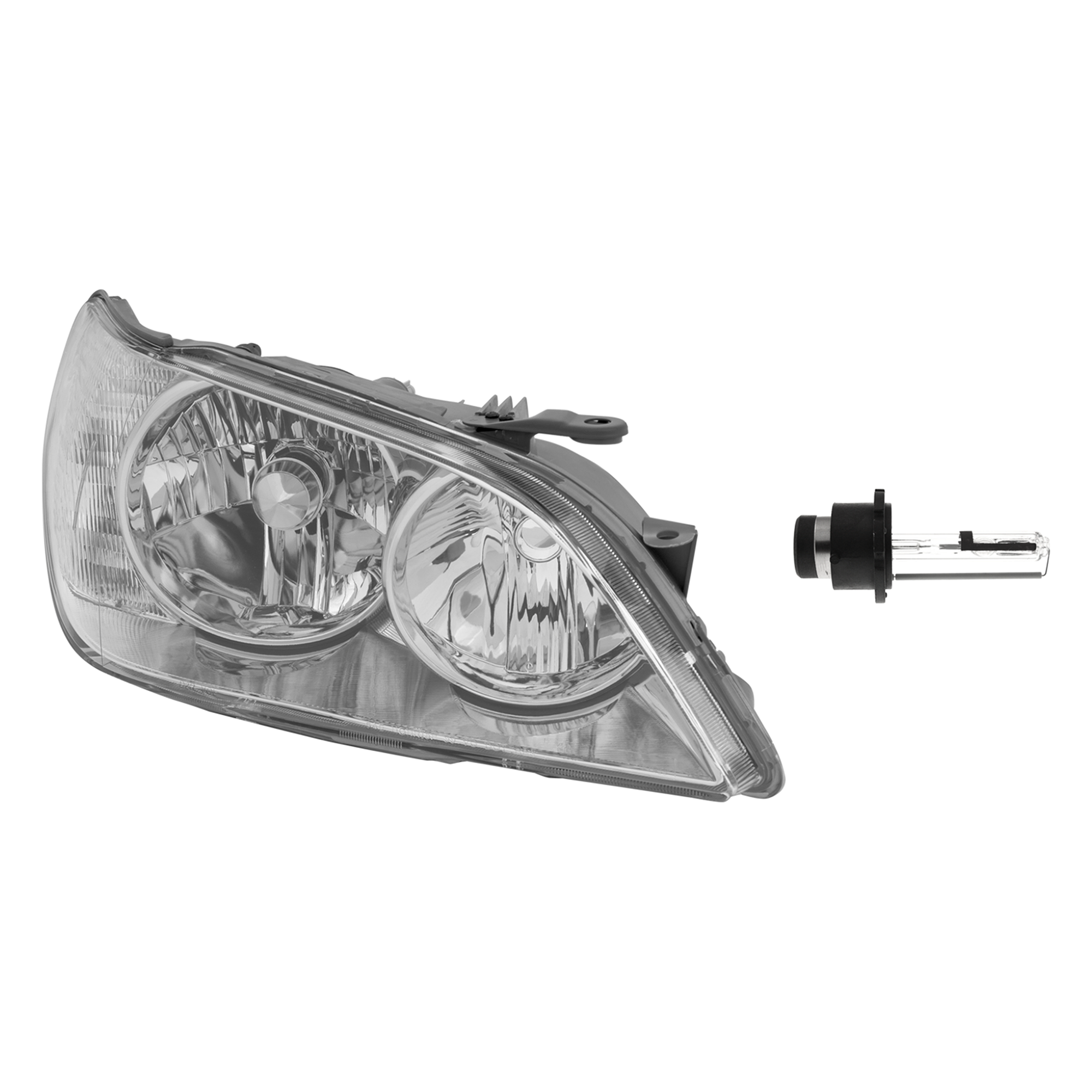 AM IS300-01-05 HEAD LAMP RH Assembly HID Xenon with HID Kit 2 pc Kit with Headlight Bulb SKU KIT 041423-640