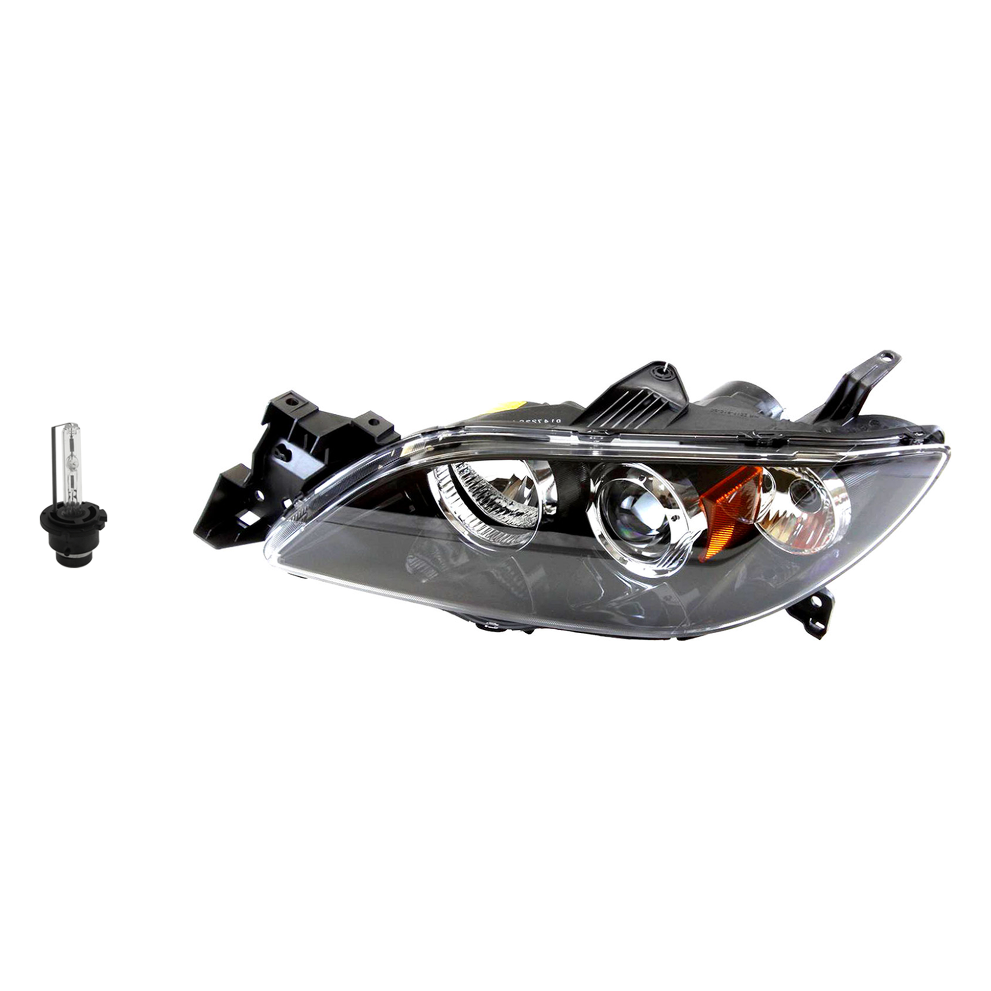 AM MAZDA 3-04-06 HEAD LAMP LH Assembly HID Xenon with HID Kit 2 pc Kit with Headlight Bulb SKU KIT 041423-695