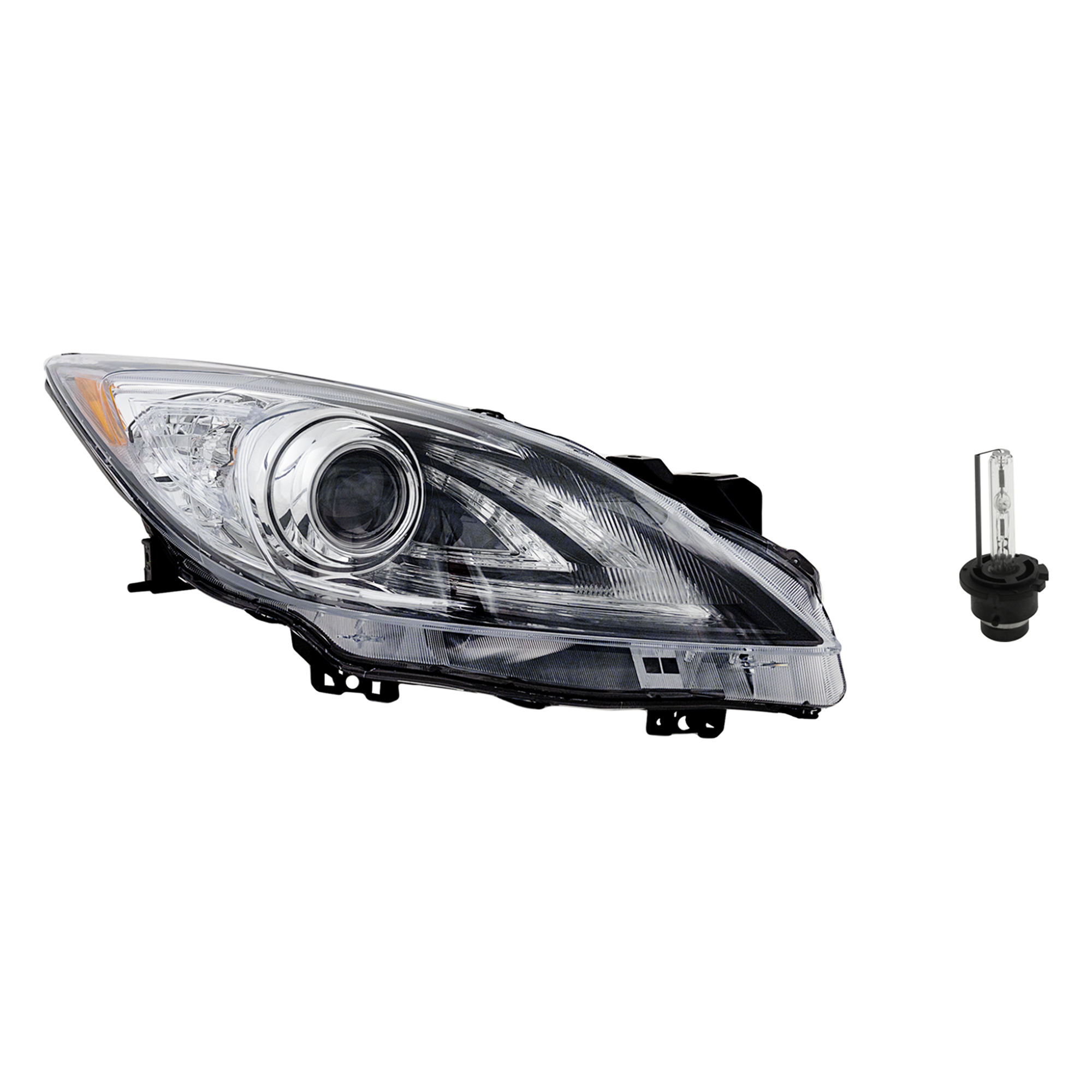 AM MAZDA 3-10-11 HEAD LAMP RH Assembly HID Xenon w HID Bulb w o HID Ballast 2 pc Kit 2 pc Kit with Headlight Bulb SKU KIT 041423-727