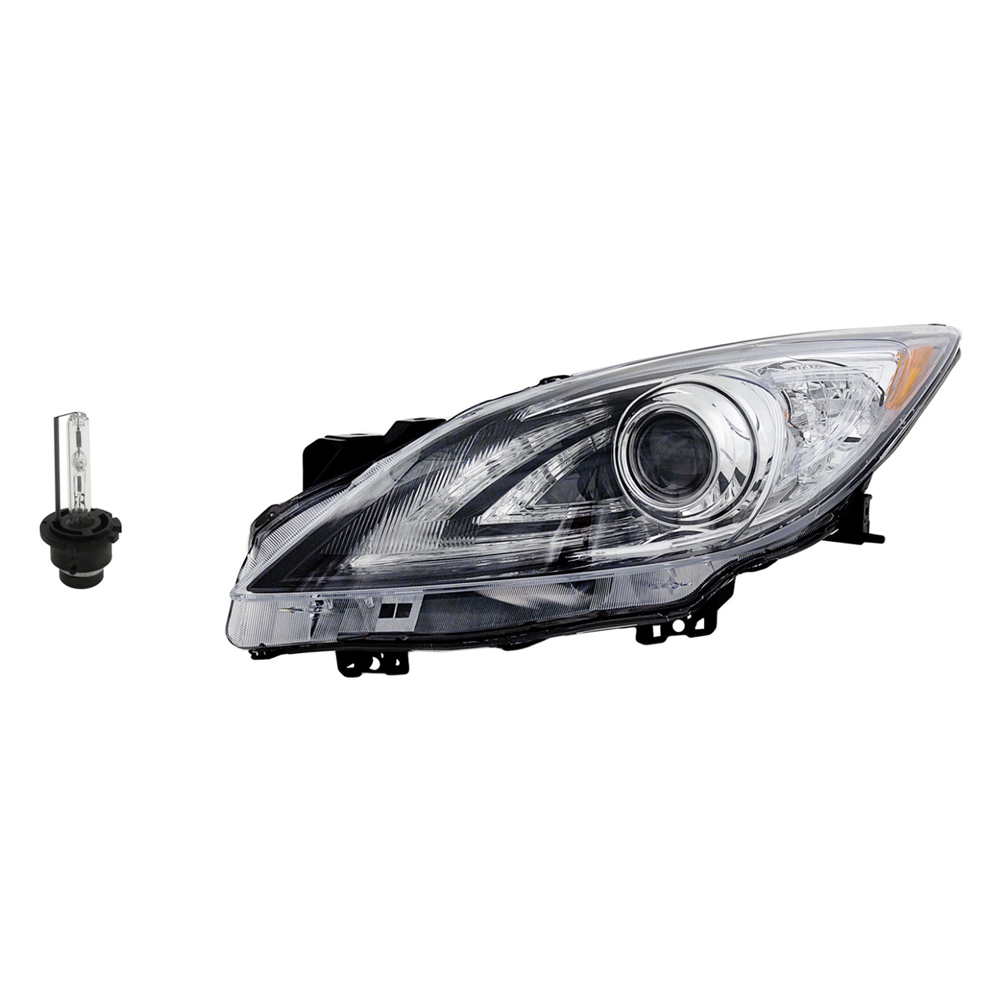 AM MAZDA 3-10-11 HEAD LAMP LH Assembly HID Xenon w HID Bulb w o HID Ballast 2 pc Kit 2 pc Kit with Headlight Bulb SKU KIT 041423-728