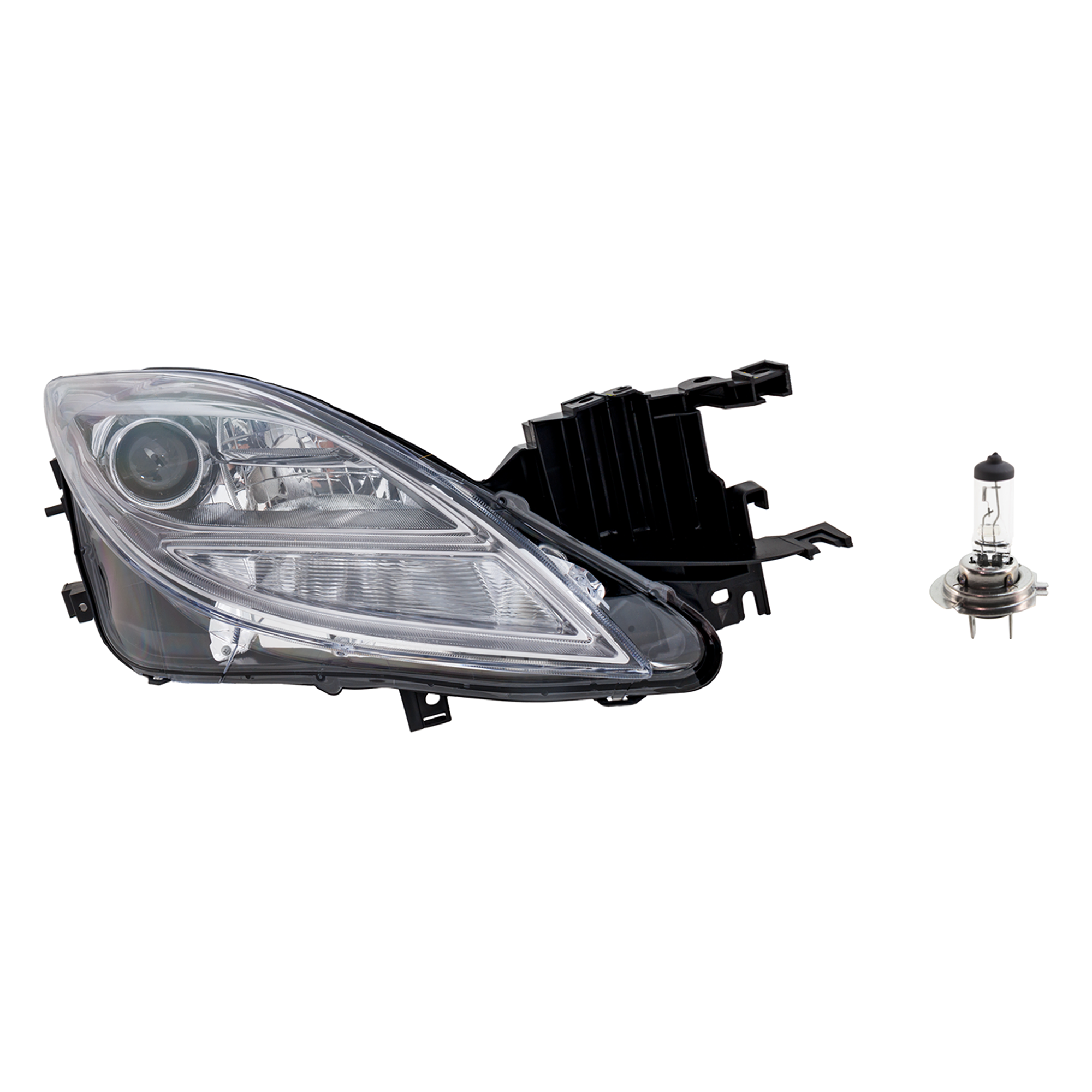 AM MAZDA 6-09-10 HEAD LAMP RH Assembly Halogen 2 pc Kit with Headlight Bulb SKU KIT 041423-767