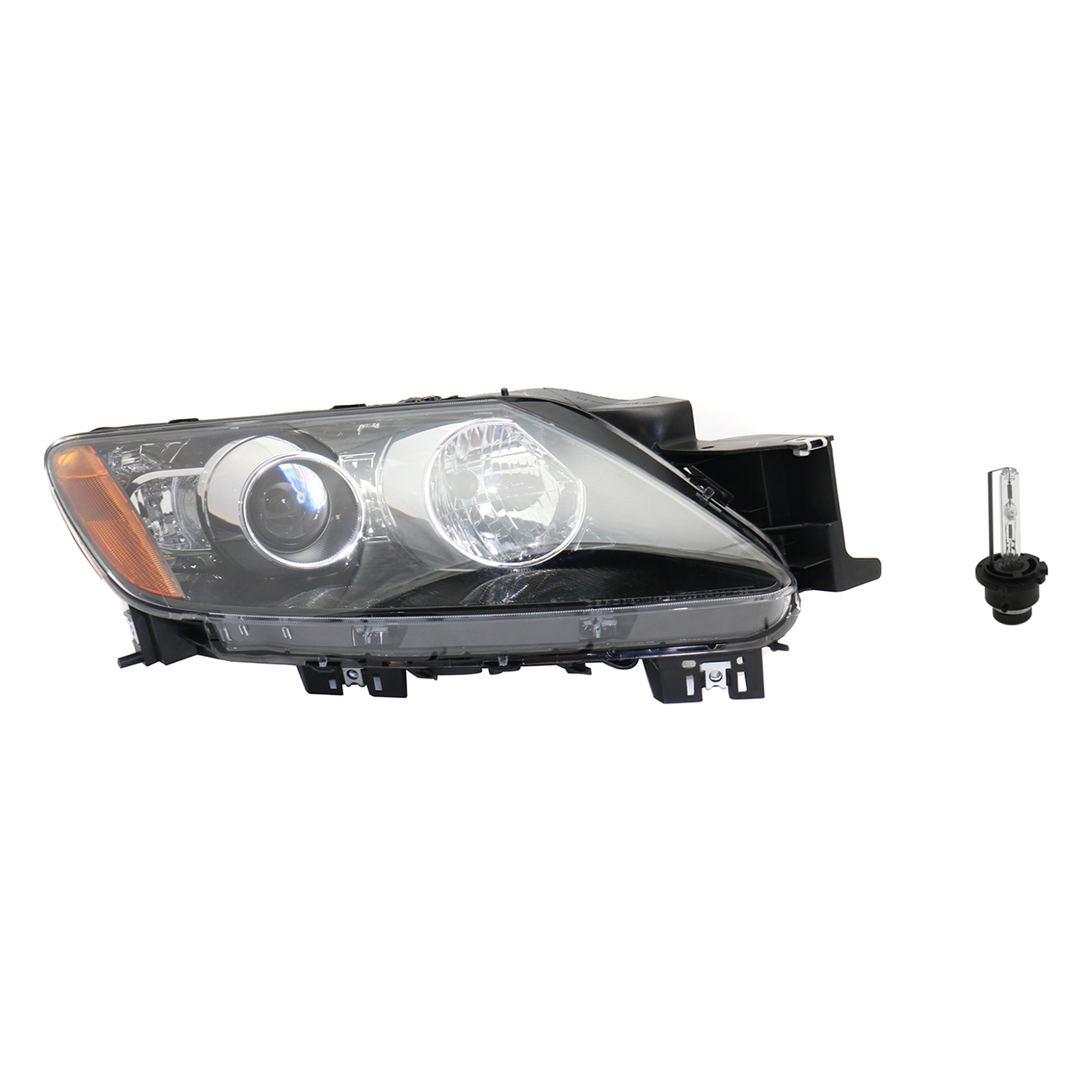 AM CX 7-10-11 HEAD LAMP RH Assembly HID Xenon with HID Kit 2 pc Kit with Headlight Bulb SKU KIT 041423-844