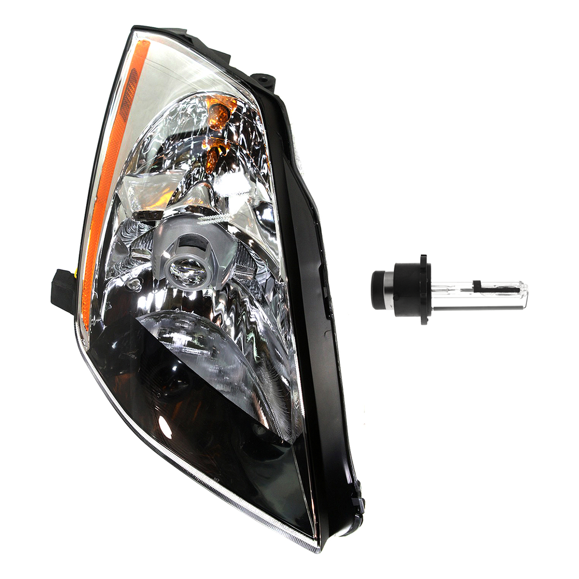 AM 350Z 03-05 HEAD LAMP RH Assembly HID Xenon with HID Kit 2 pc Kit with Headlight Bulb SKU KIT 041423-886