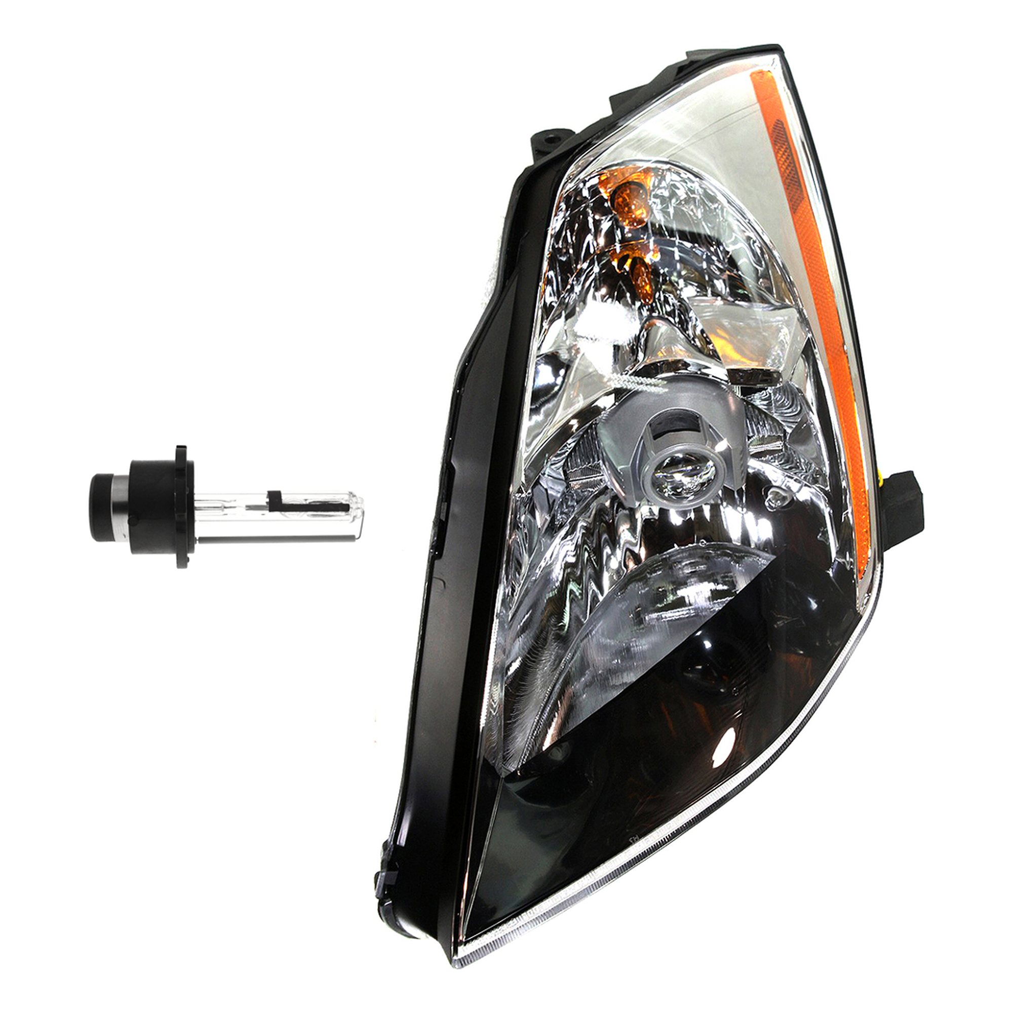 AM 350Z 03-05 HEAD LAMP LH Assembly HID Xenon with HID Kit 2 pc Kit with Headlight Bulb SKU KIT 041423-887