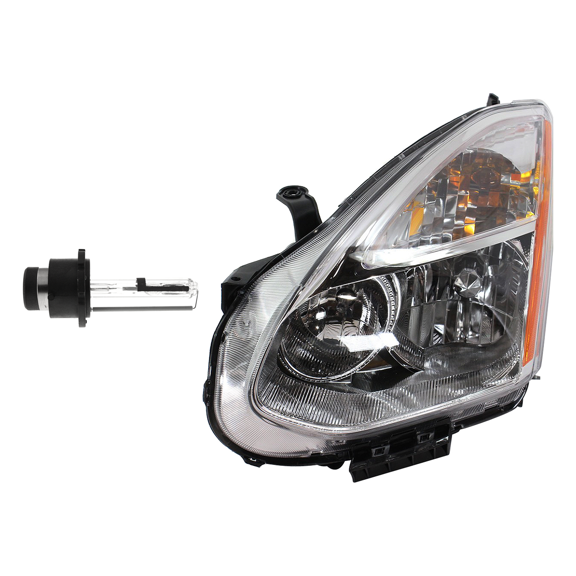 AM ROGUE 08-12 HEAD LAMP LH Assembly HID Xenon with HID Kit 2 pc Kit with Headlight Bulb SKU KIT 041423-926