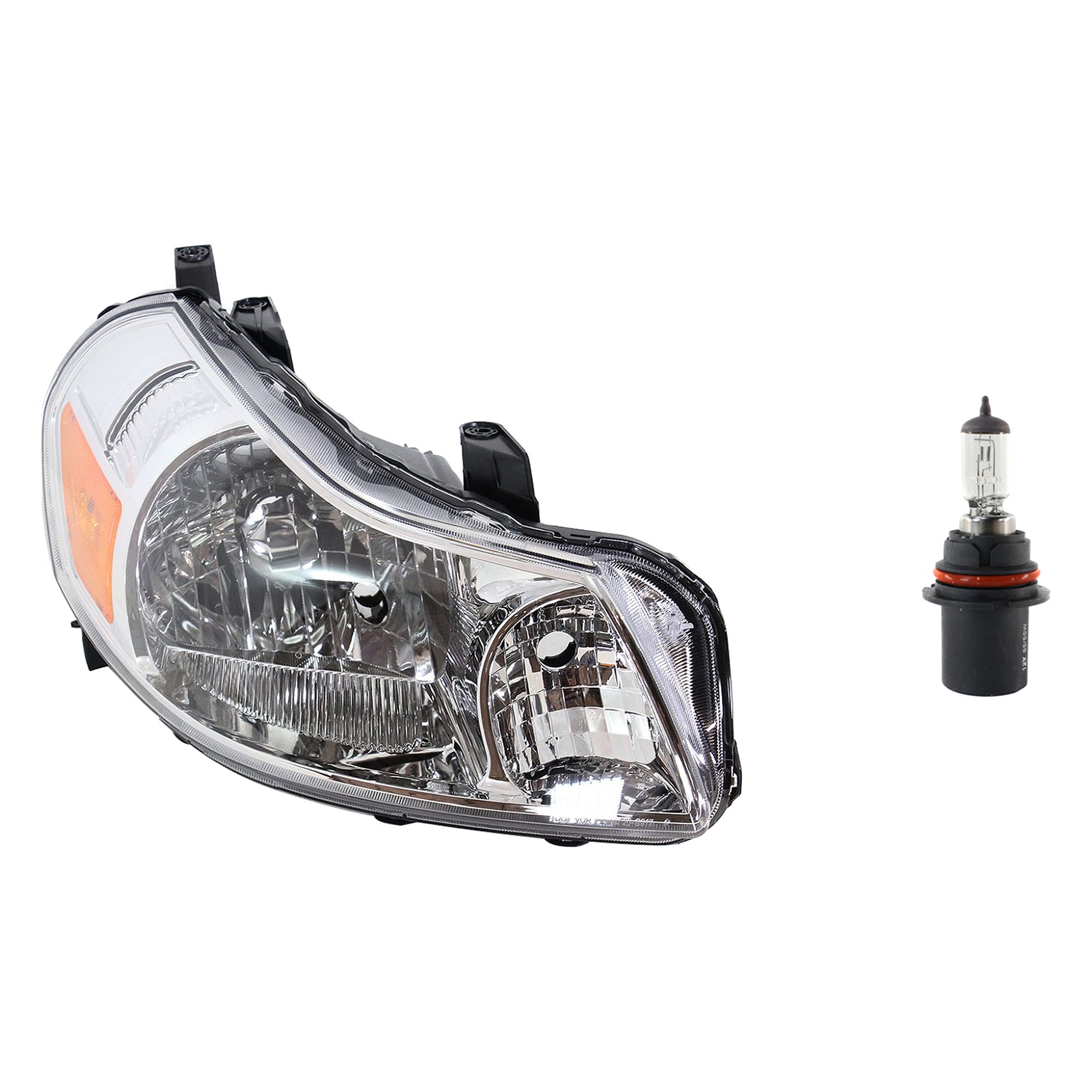 AM SX4-07-07 HEAD LAMP RH Assembly Halogen 2 pc Kit with Headlight Bulb SKU KIT 041423-968