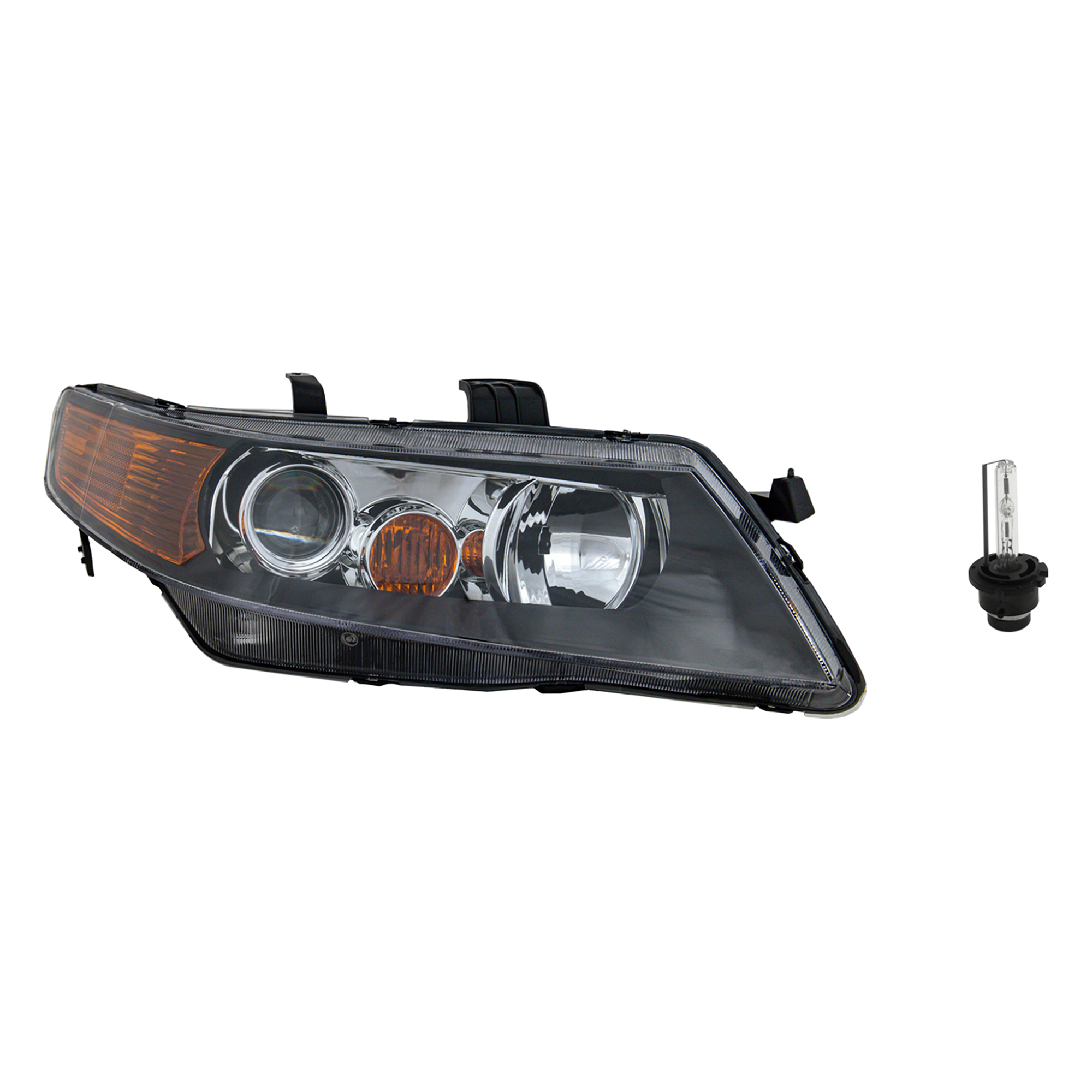 AM TSX 04-05 HEAD LAMP RH Assembly HID Xenon with HID Kit 2 pc Kit with Headlight Bulb SKU KIT 041423-999
