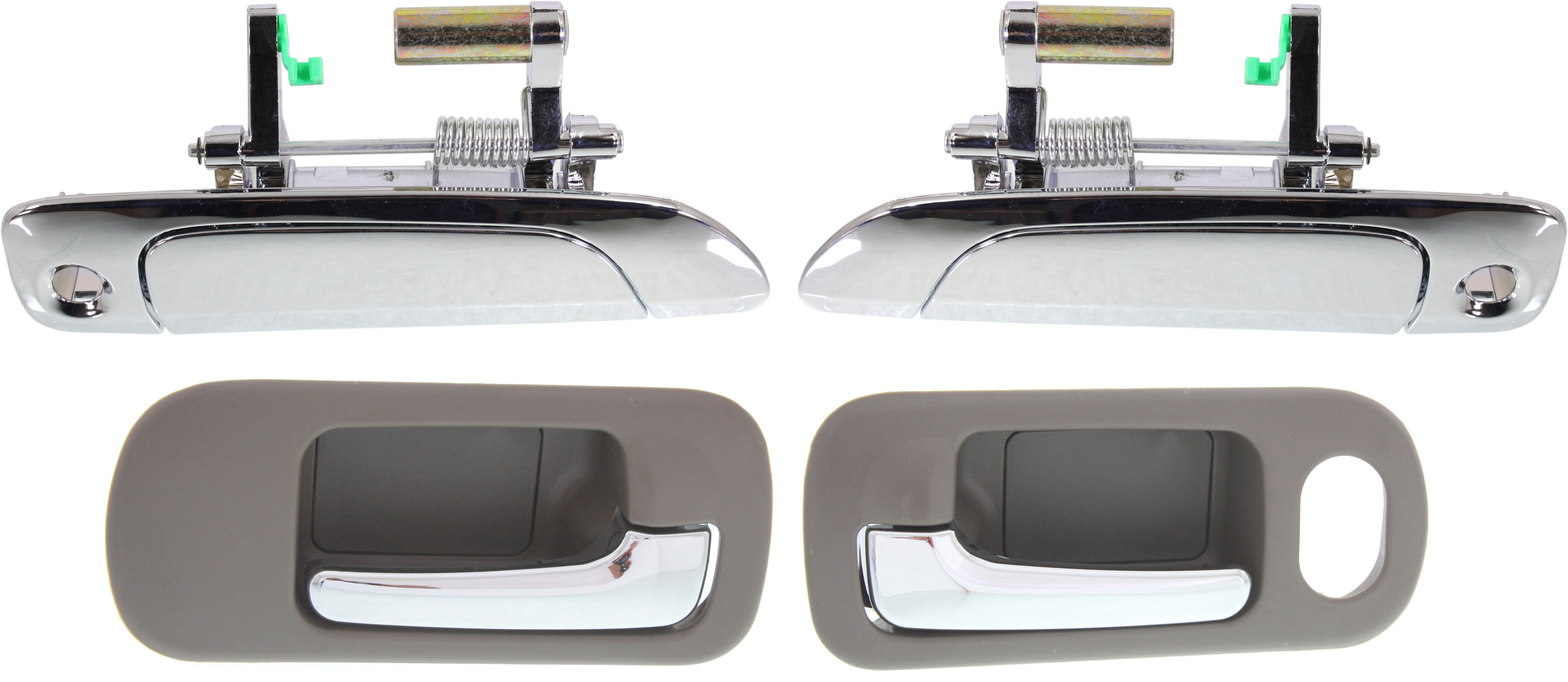 AM CIVIC 01-05 FRONT EXTERIOR DOOR HANDLE RH AND LH 4 pc kit with Interior Door Handles SKU KIT 041518-01 OEM 72140S5DA02 PFM 72180S5DA02 PF