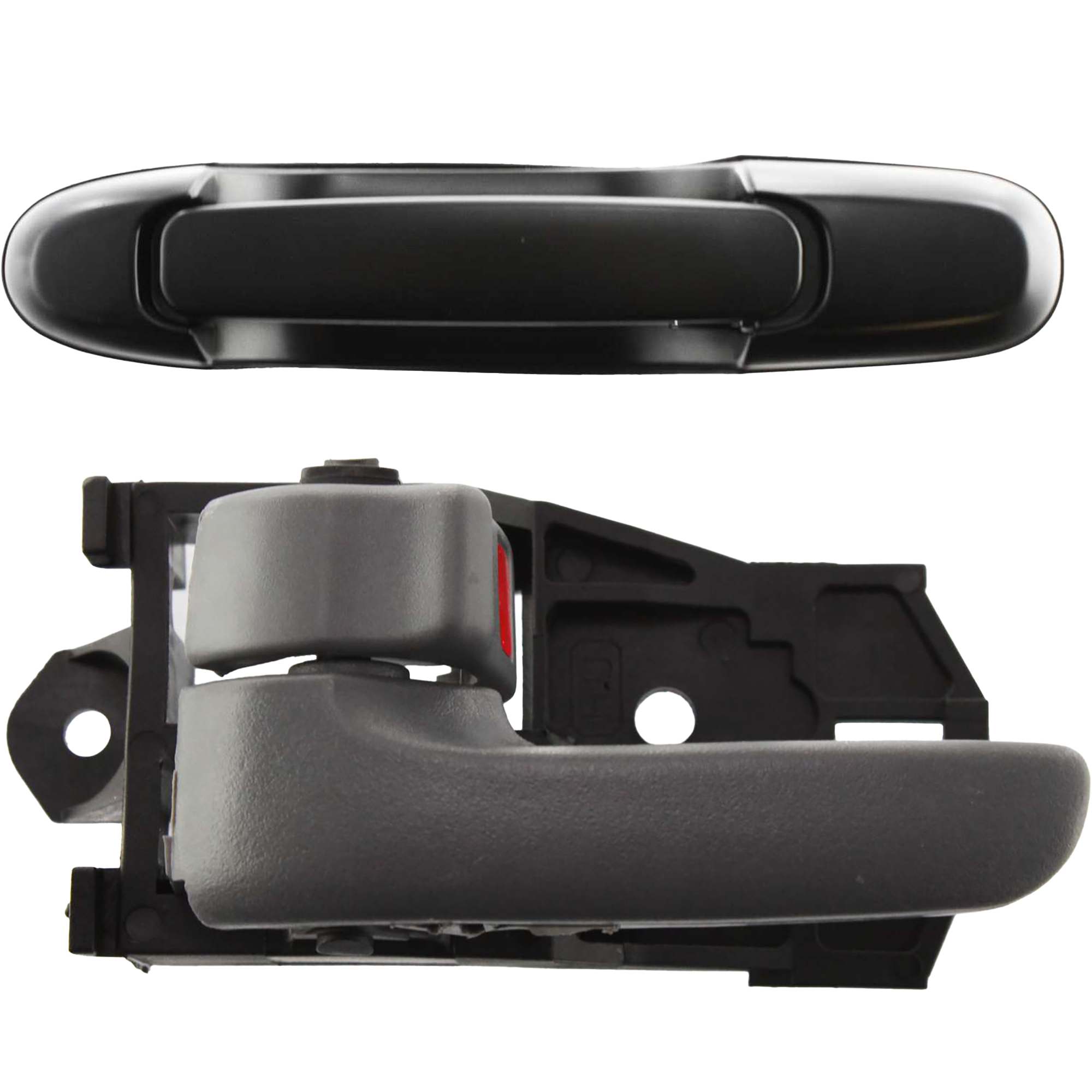 AM SIENNA 98-03 REAR EXTERIOR DOOR HANDLE RH OR LH 2 pc kit with Interior Door Handle w o Key Hole SKU KIT 041618-44 Partslink TO1520115 TO1352123 OEM 6923008020C0-69206AA010G0-6920