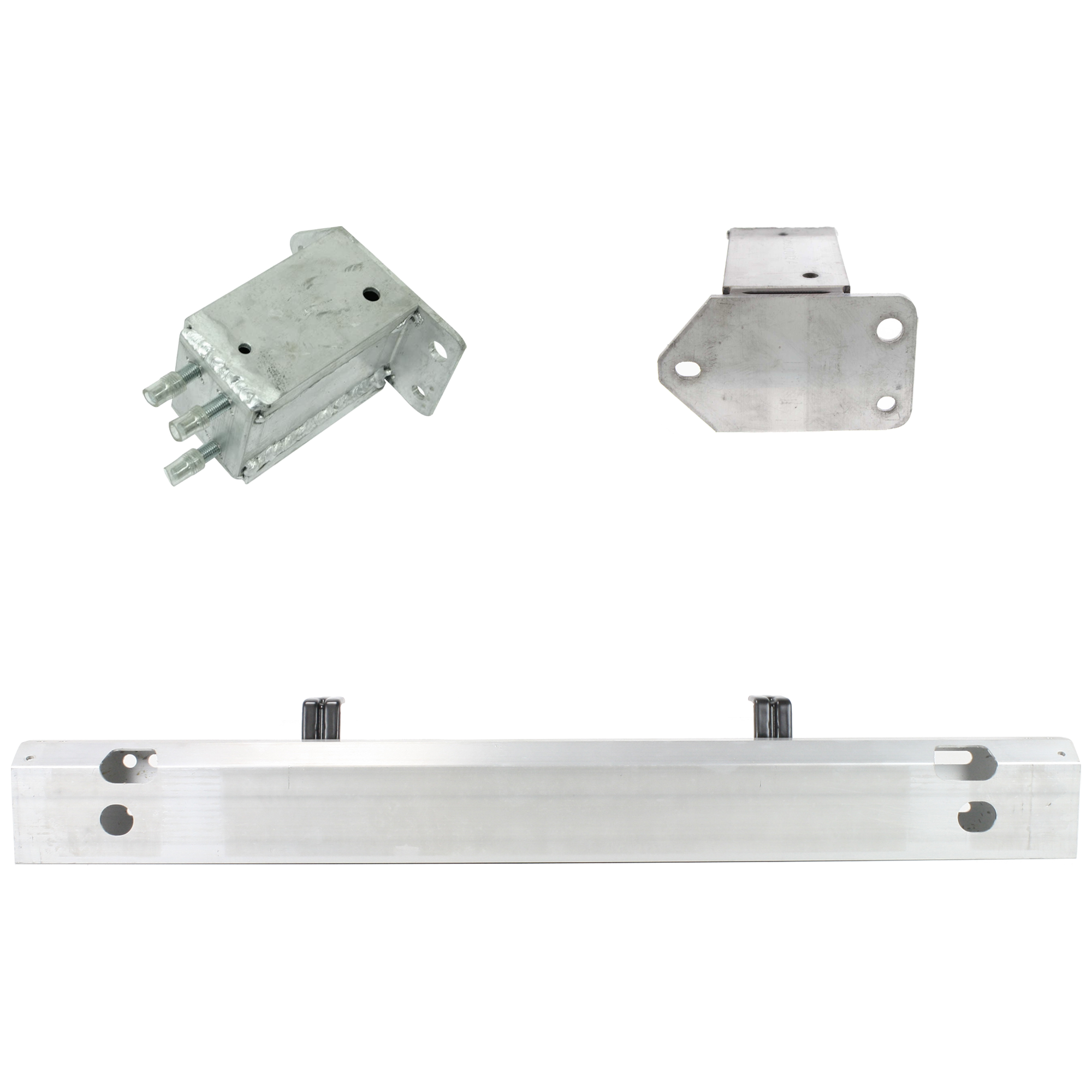 AM TACOMA 05-06 FRONT BUMPER REINFORCEMENT 3 pc Kit Aluminum with Bumper Bracket SKU KIT 041724-01 Partslink TO1006202 TO1027106 TO1026106 OEM 5202104010-5202504010-52026040