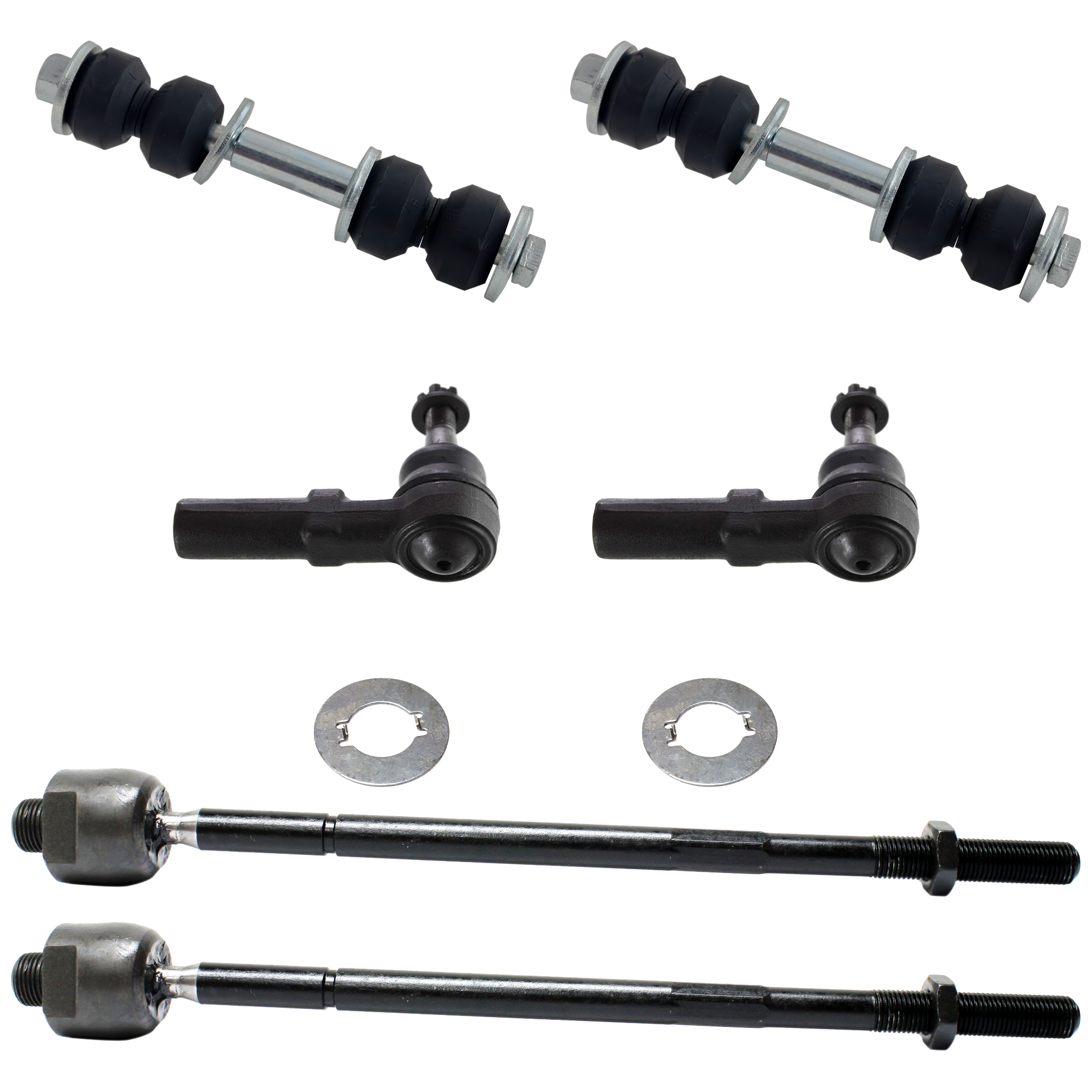 AM PARK AVENUE 97-05 LESABRE DEVILLE 00-05 FRONT SUSPENSION KIT 6 pc Kit with Tie Rod End and Sway Bar Link SKU KIT 041724-04 OEM 684011-2652051-5451000-5451
