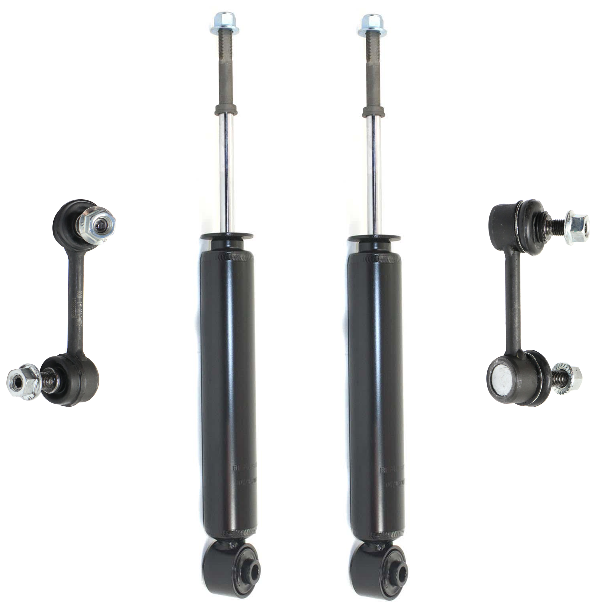 AM MURANO 03-07 REAR SUSPENSION KIT RH AND LH 4 pc Kit with Shock Absorber and Strut Assembly and Sway Bar Link SKU KIT 041724-08 OEM 1014623-1015257-1880465-265150