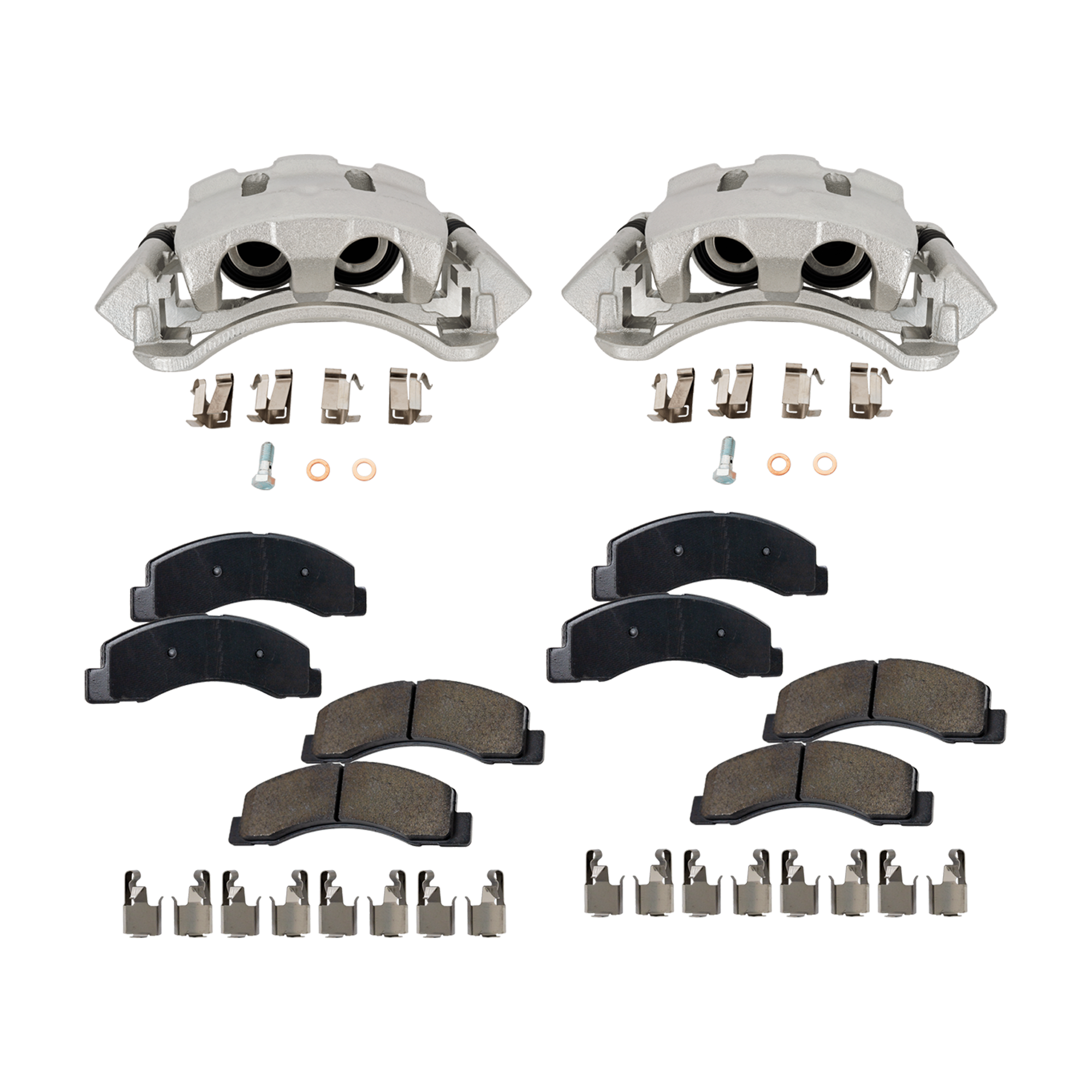 AM EXCURSION 00-05 F 250 SUPER DUTY F 350 SUPER DUTY 99-04 FRONT BRAKE KIT WITH CALIPERS 2 Wheel Set Includes 2 Brake Caliper and 2 Brake Pad Set SKU KIT 041724-17
