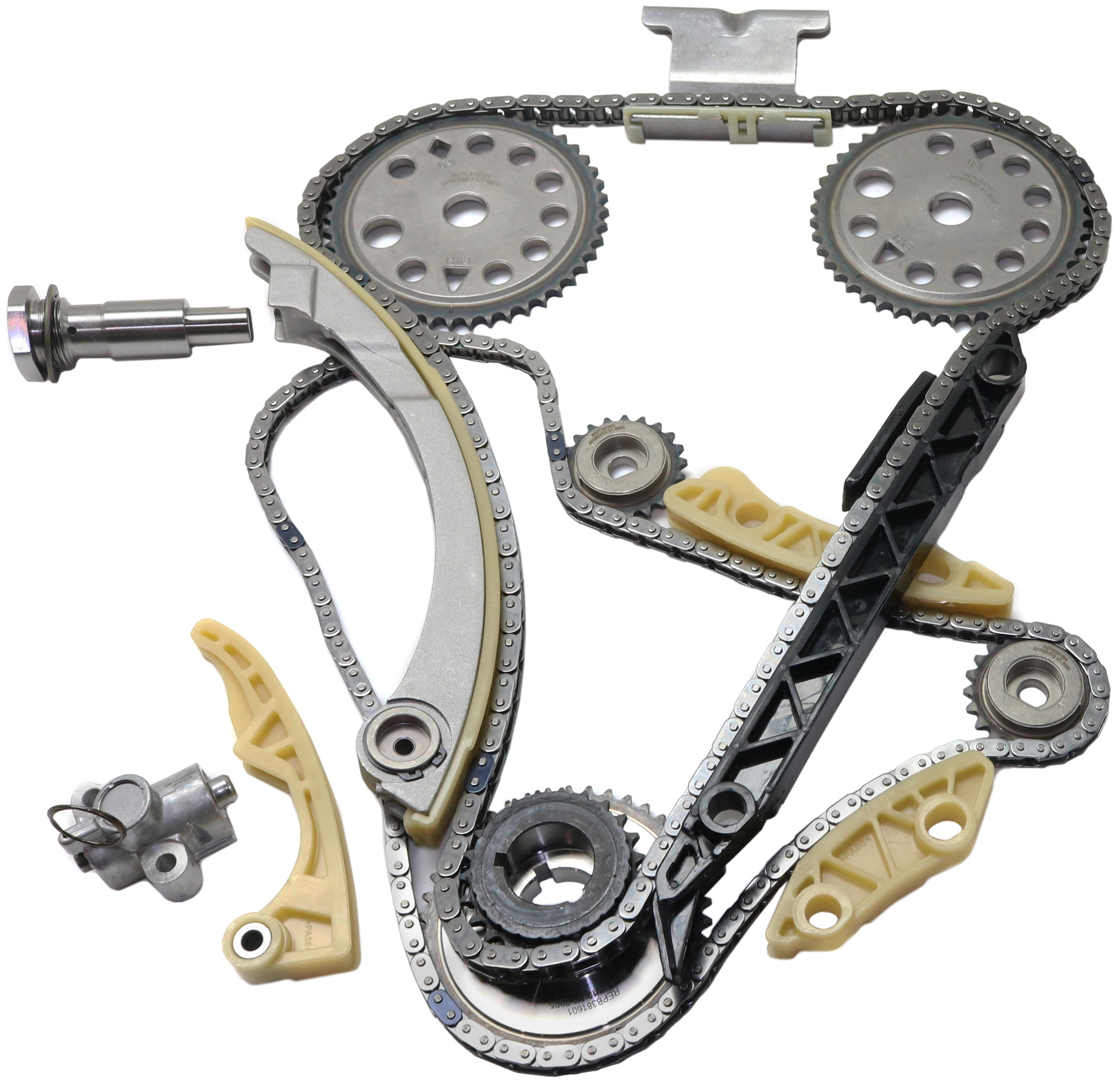 AM SATURN L SERIES 00-04 MALIBU 04-10 TIMING CHAIN KIT 2 pc kit with Balance Shaft Kit SKU KIT 041817-11