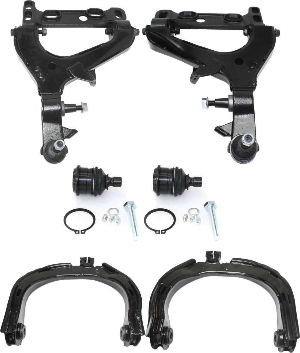 AM BRAVADA ENVOY 02-03 FRONT CONTROL ARM KIT RH AND LH Upper and Lower Front Lower w ball joint s Upper w o ball joint s 6 pc Kit with Ball Joint SKU KIT 041817-14 OEM 104332-1017701-2601559-5001112