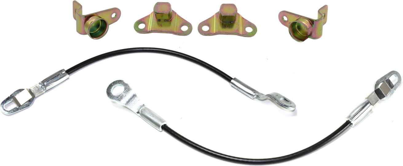 AM SILVERADO SIERRA 99-07 TAILGATE HINGE RH AND LH 3 pc Kit with Tailgate Cable SKU KIT 041817-17 Partslink GM1921102 GM1920102 OEM 15074252-15074253-15078745-150