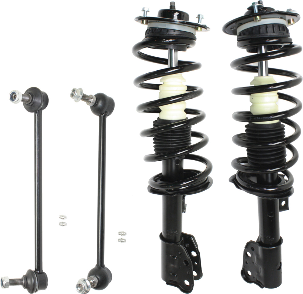 AM EQUINOX 05-06 TORRENT 06-06 FRONT SUSPENSION KIT RH AND LH 4 pc Kit with Loaded Struts and Sway Bar Links SKU KIT 041817-21 OEM 19122332-88965462-15800495-889