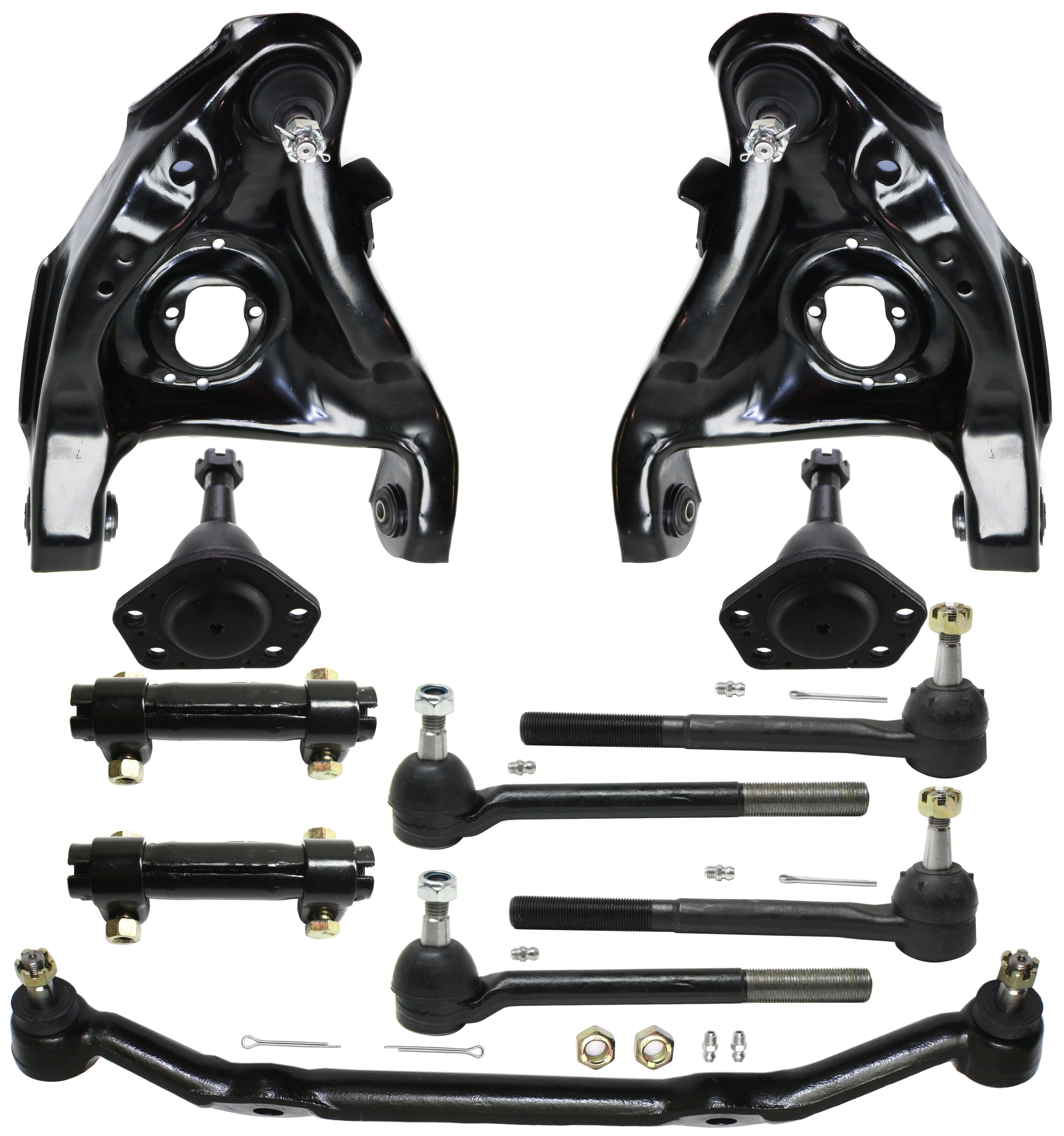 AM BLAZER 96-05 S10 SONOMA 96-03 FRONT CONTROL ARM KIT RH AND LH Lower w ball joint s 11 pc Kit with Center Link Ball Joint Tie Rod End Tie Rod Adjusting Sleeve SKU KIT 041818-32 OEM 10268-282008-286021-305135