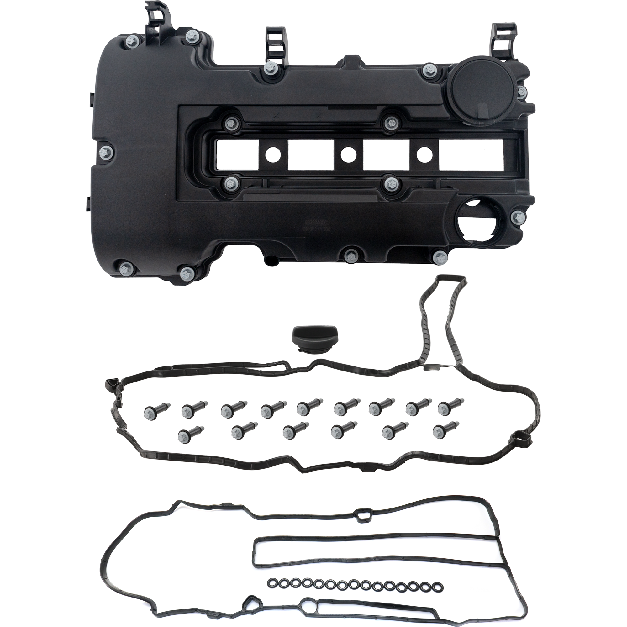 AM CRUZE 11-15 SONIC 12-18 VALVE COVER 2 pc kit with Valve Cover Gasket SKU KIT 041818-44 OEM 25198874-55573746-55573747-151