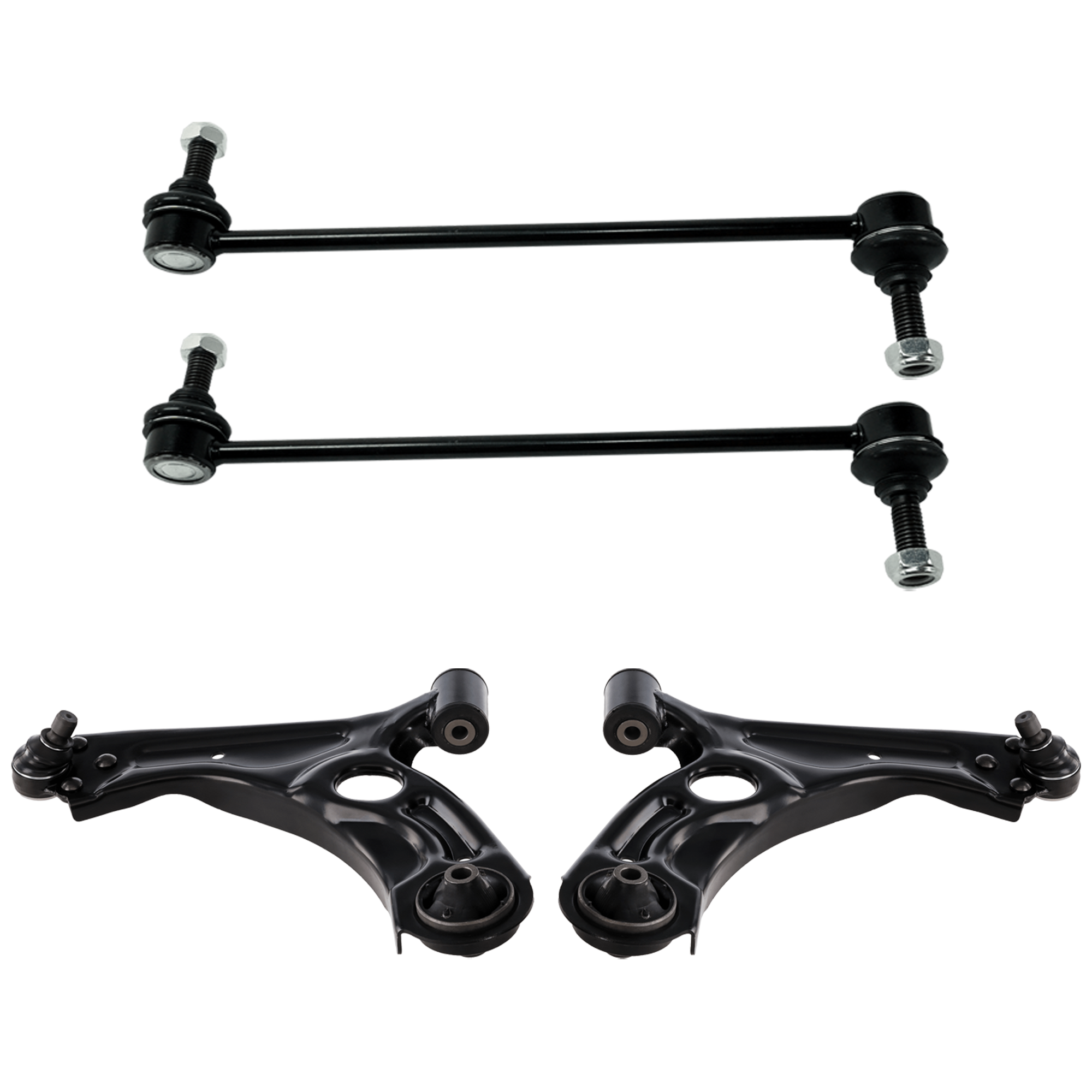 AM SONIC 12-20 FRONT CONTROL ARM RH AND LH Lower 4 pc Kit with Sway Bar Link SKU KIT 042324-02 OEM 95190869-95017035-95190870-950