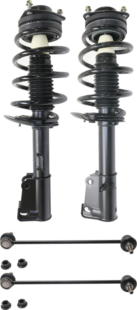 AM SEBRING 07-10 AVENGER 08-14 FRONT SUSPENSION KIT 4 pc kit with Loaded Struts and Sway Bar Links SKU KIT 042518-07 OEM 4766050AC 4766051AC 4766048AC