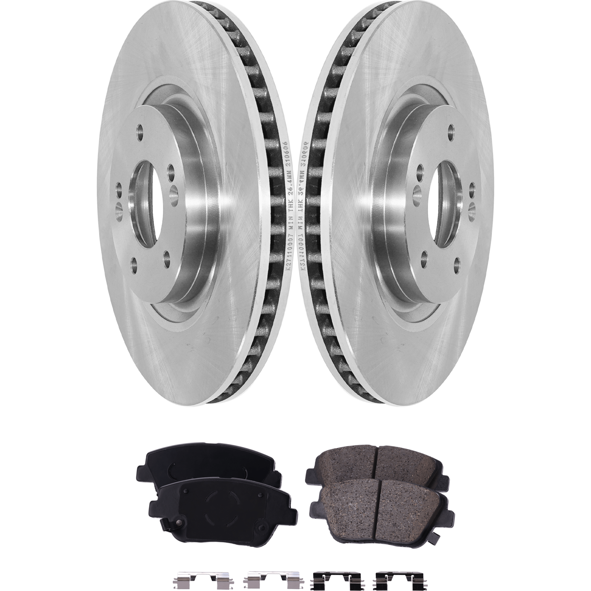 AM OPTIMA 14-15 FRONT BRAKE DISC AND PAD KIT 4 pc kit SKU KIT 042523-15 OEM 31590-44728-850264-60003003-31