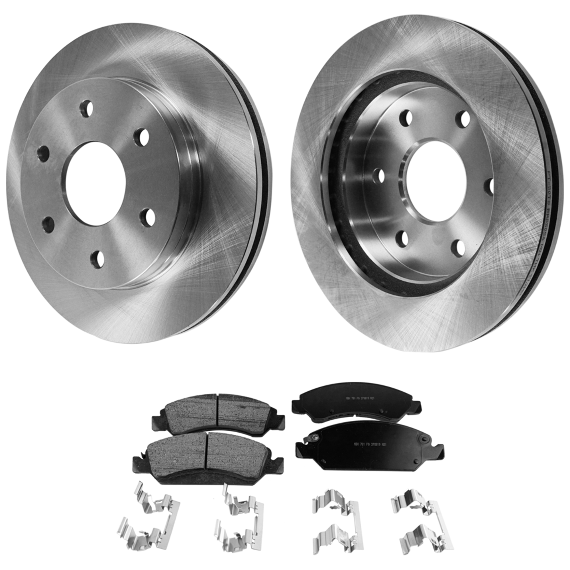AM SILVERADO SIERRA 1500-05-05 FRONT BRAKE DISC AND PAD KIT 4 pc Kit SKU KIT 042523-28 OEM 18060214-15716362-19241877-192