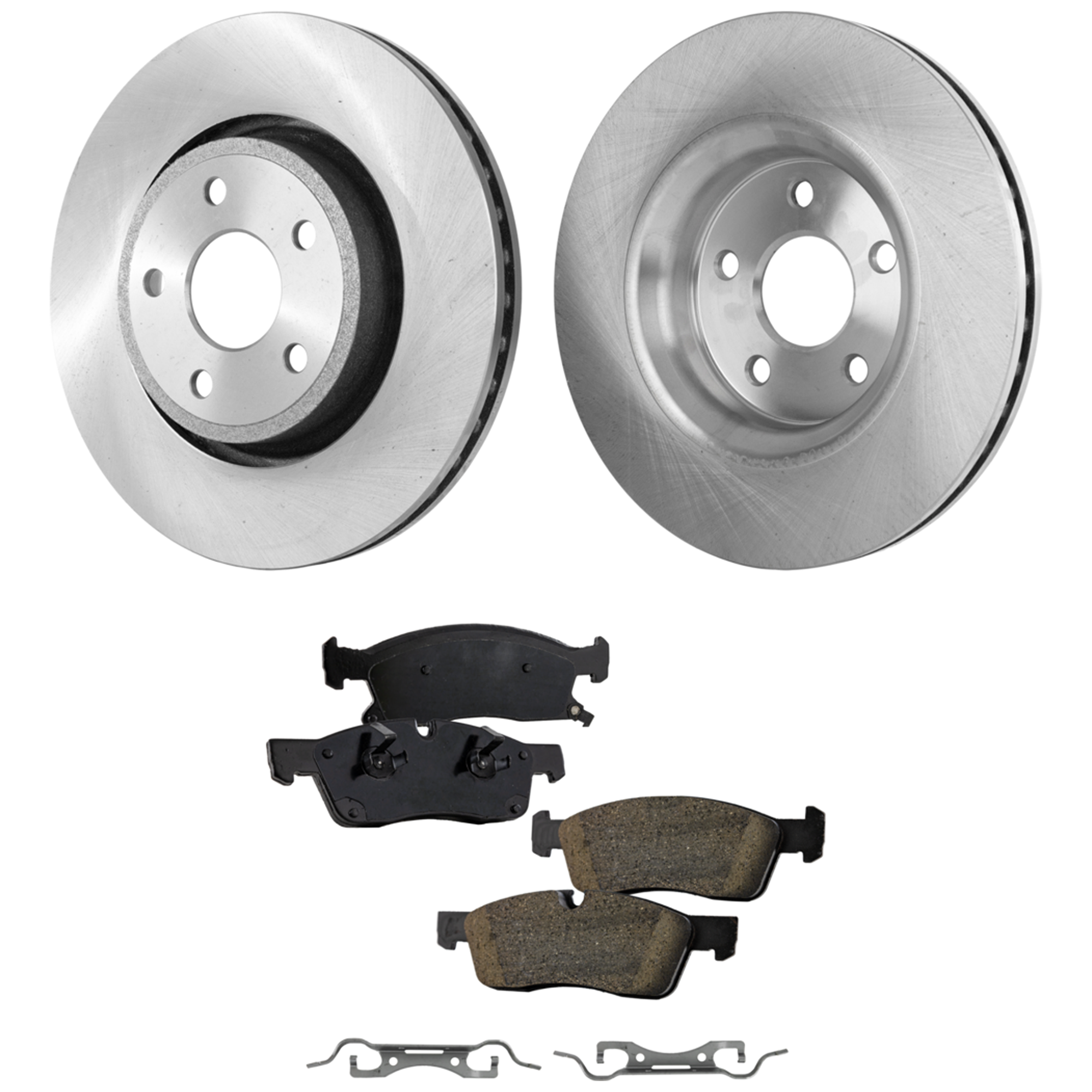 AM DURANGO 16-19 GRAND CHEROKEE 16-20 FRONT BRAKE DISC AND PAD KIT 2 Wheel Set SKU KIT 042523-30 OEM 43175-53064-850240-60042007-53