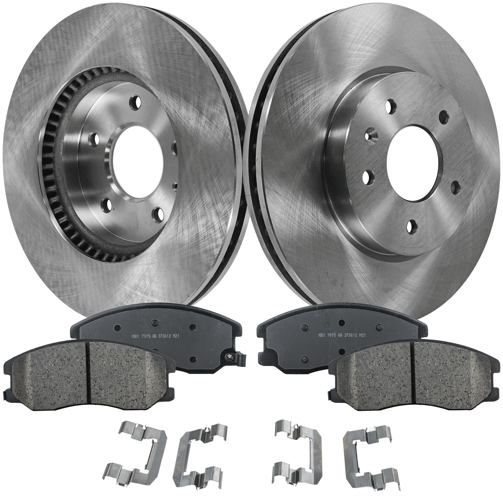 AM CAPTIVA SPORT 12-15 EQUINOX 07-09 FRONT BRAKE DISC AND PAD KIT 4 pc kit SKU KIT 042621-04-73 OEM 25804049-96625948-4808848-5521