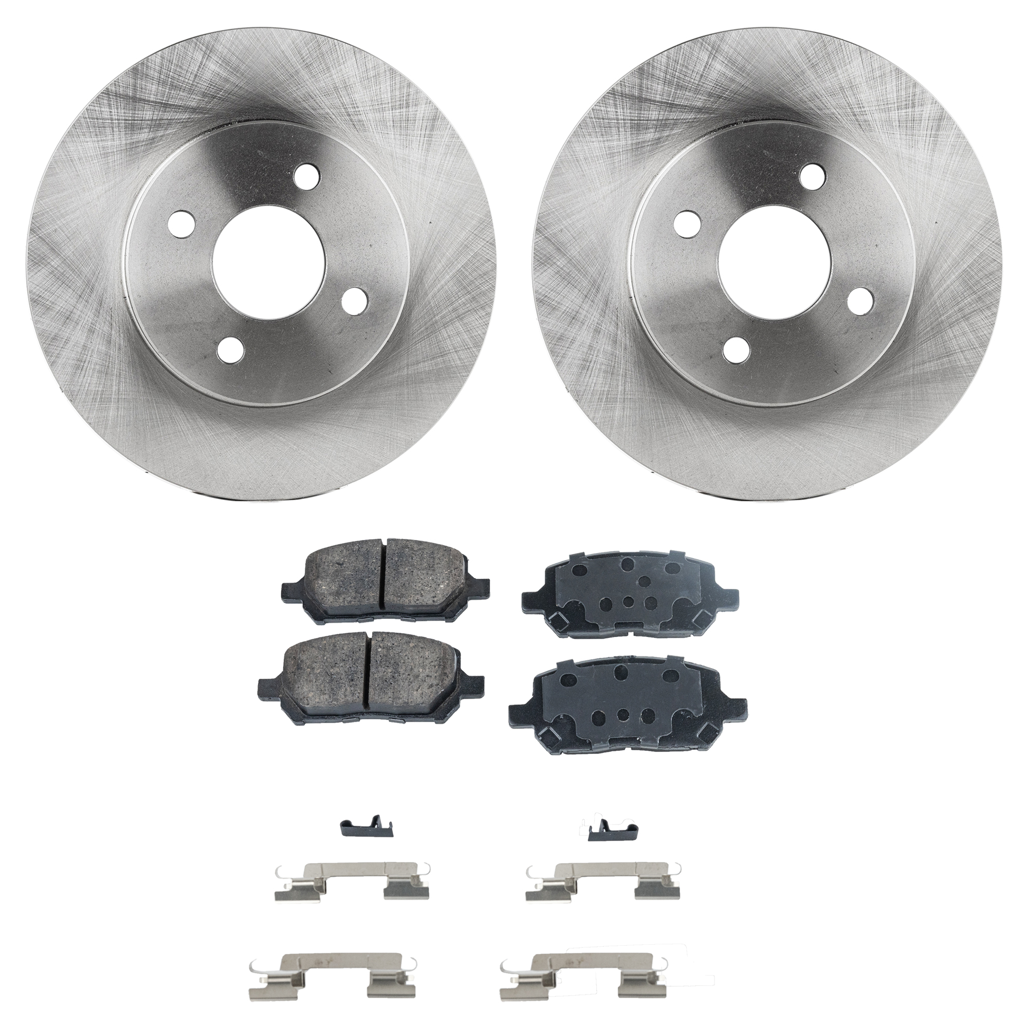 AM COBALT 05-10 ION 03-07 FRONT BRAKE DISC AND PAD KIT 4 pc Kit SKU KIT 042621-04-78 OEM 22702612-25836294-25863339-103