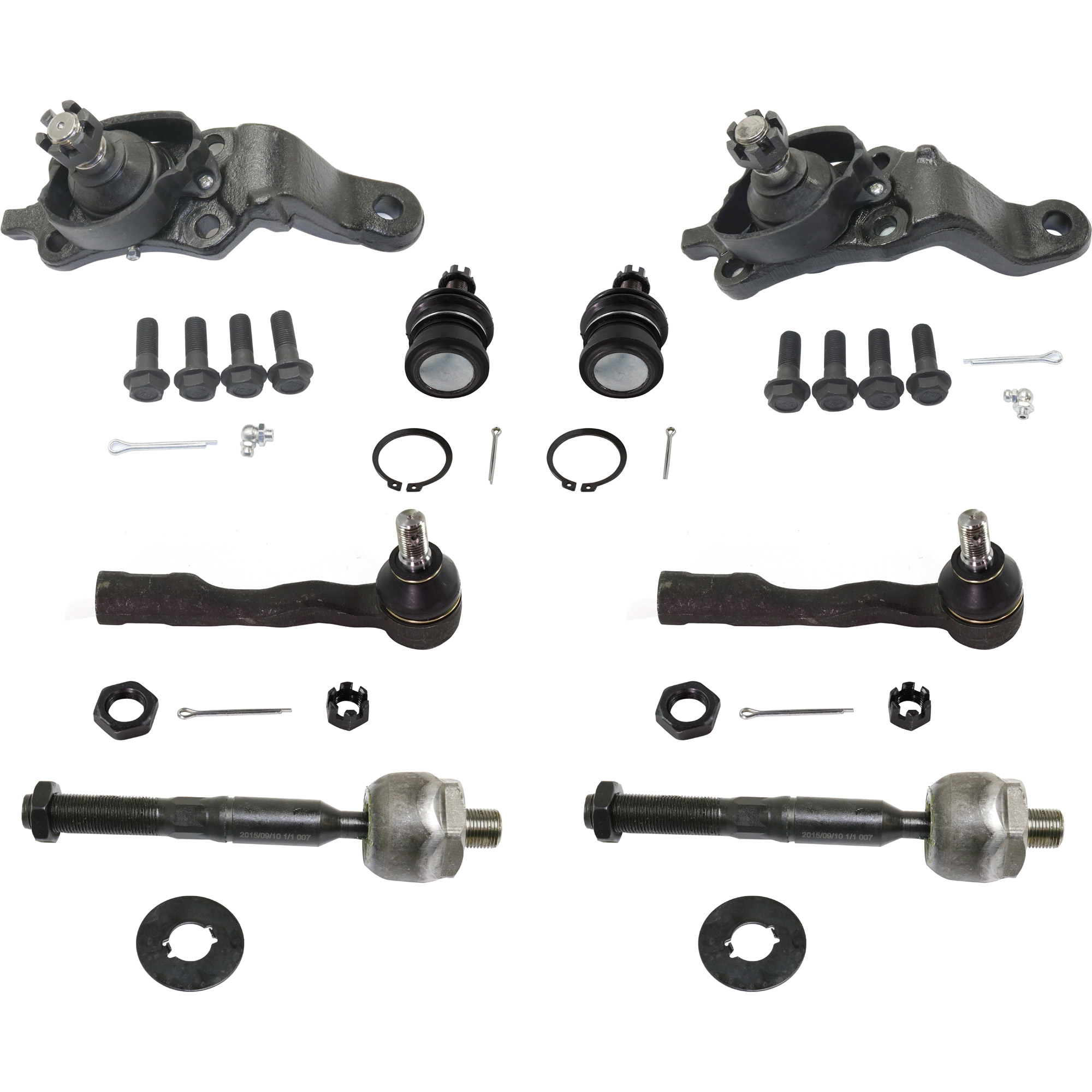 AM TUNDRA 04-06 SEQUOIA 04-07 FRONT SUSPENSION KIT RH AND LH 8 pc kit w Ball Joints and Tie Rod Ends SKU KIT 042621-05-11 OEM 1015282-2601634-5051345-104805