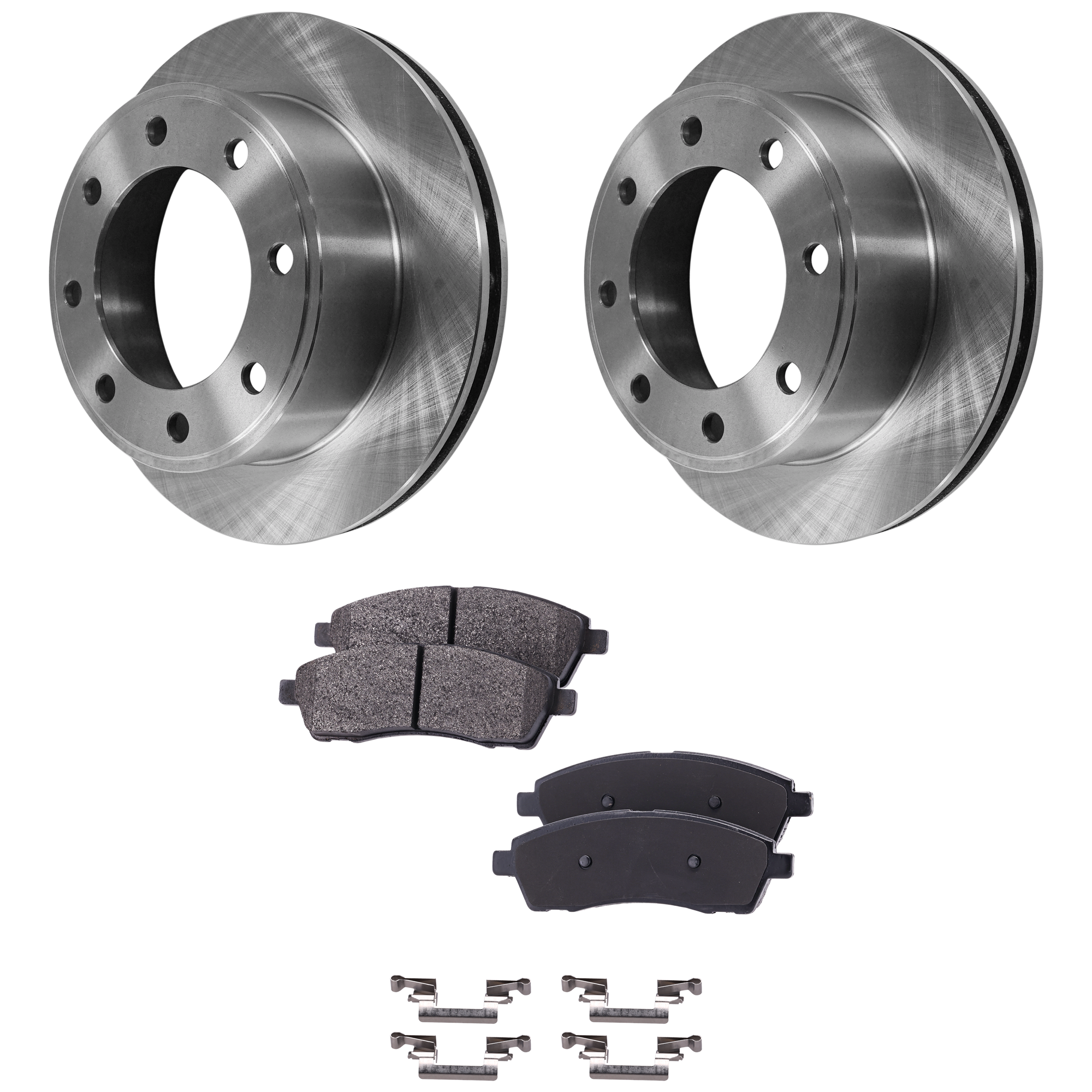 AM EXCURSION 00-05 F 250 SUPER DUTY F 350 SUPER DUTY 99-04 REAR BRAKE DISC AND PAD KIT 4 pc kit SKU KIT 042621-05-29 OEM YC3Z2C026BB 3C3J2200AA F81Z220