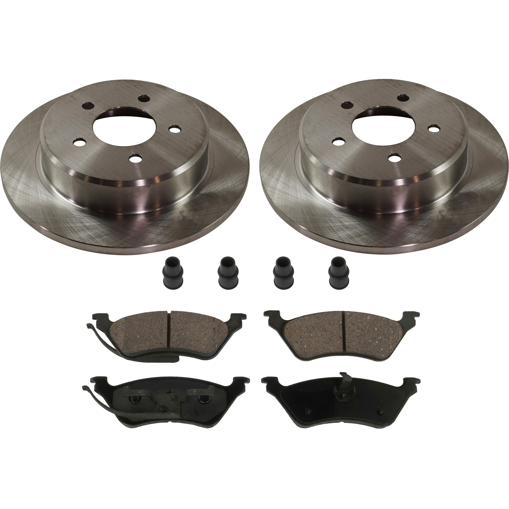 AM CARAVAN GRAND CARAVAN TOWN COUNTRY 01-07 REAR BRAKE DISC AND PAD KIT 2 Wheel Set SKU KIT 042621-05-31 OEM 4721023-4721023AF 4721023AG 47
