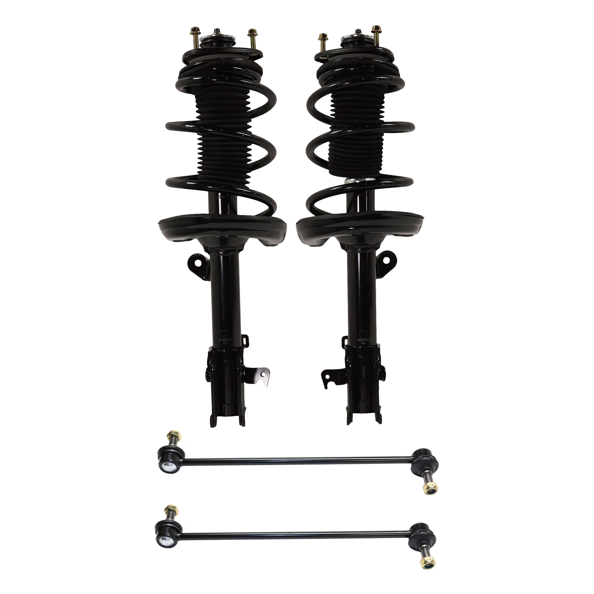 AM RIDGELINE 06-14 FRONT SUSPENSION KIT 4 pc kit with Loaded Struts and Sway Bar Links SKU KIT 042621-05-35 OEM 51602SJCA06-51601SJCA06-101638