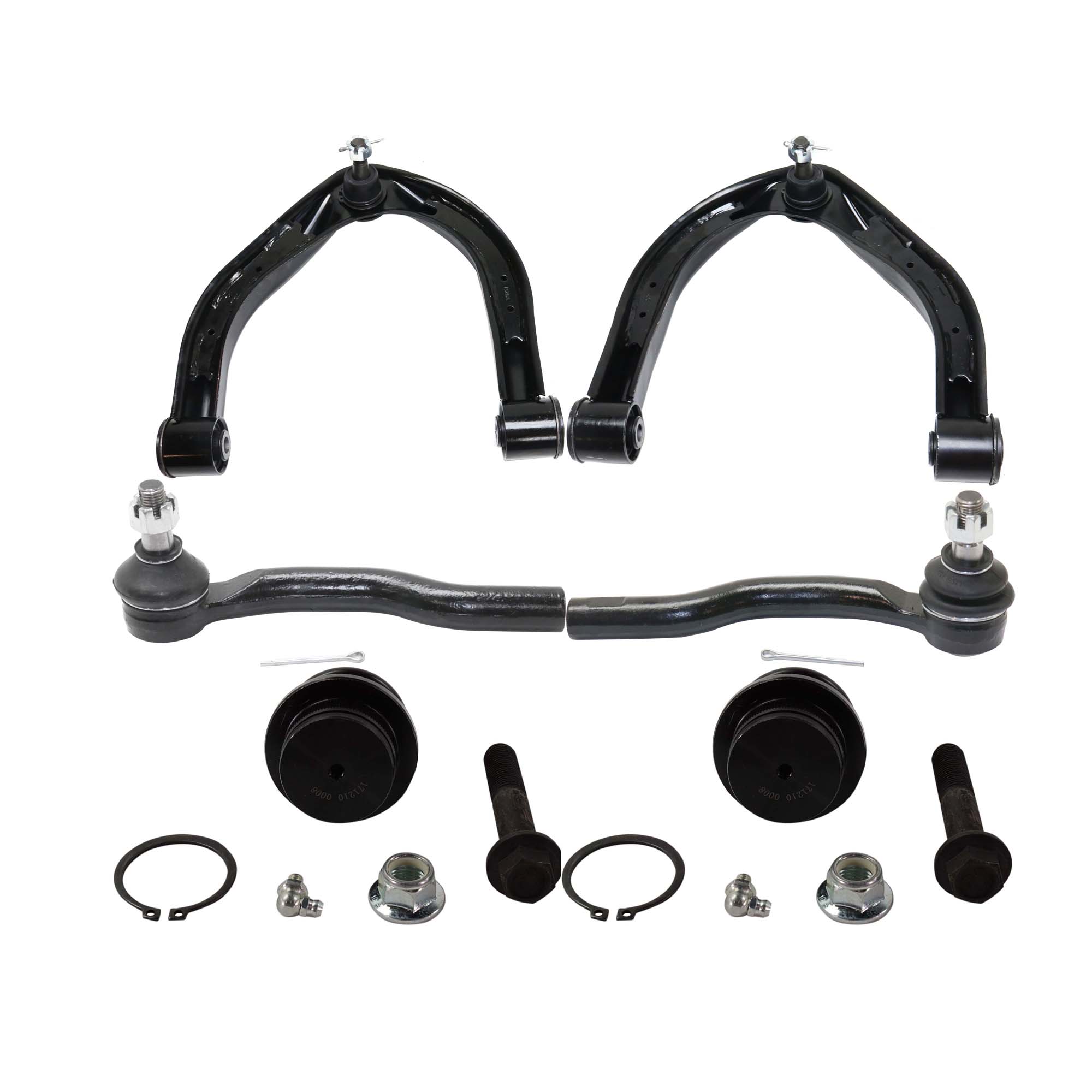 AM TITAN 04-15 ARMADA 05-19 FRONT CONTROL ARM KIT RH AND LH 6 pc kit with Ball Joints Control Arms and Tie Rod Ends SKU KIT 042621-05-43 OEM 2601734-5051426-10480647-45D24