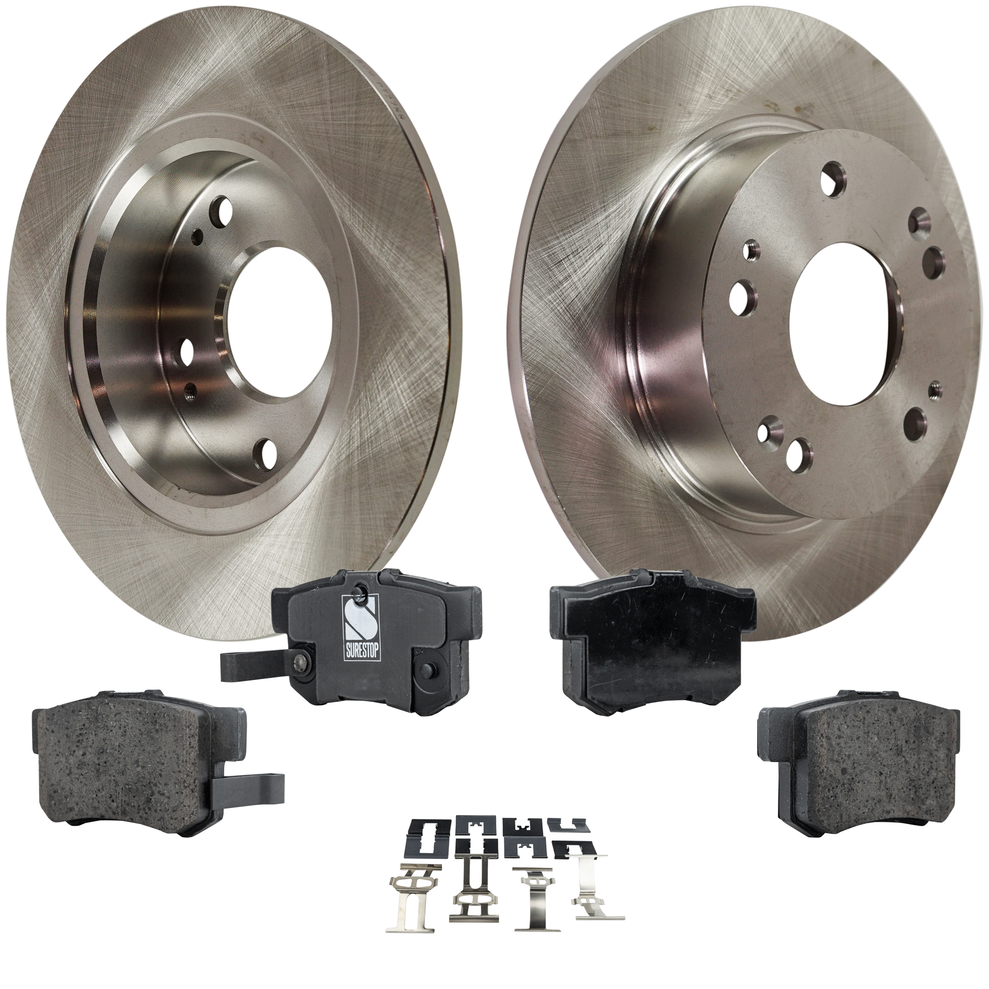 AM ACCORD 03-07 TSX 04-08 REAR BRAKE DISC AND PAD KIT 4 pc Kit SKU KIT 042621-05-80 OEM 42510SDAA00-42510SDG000-43022S