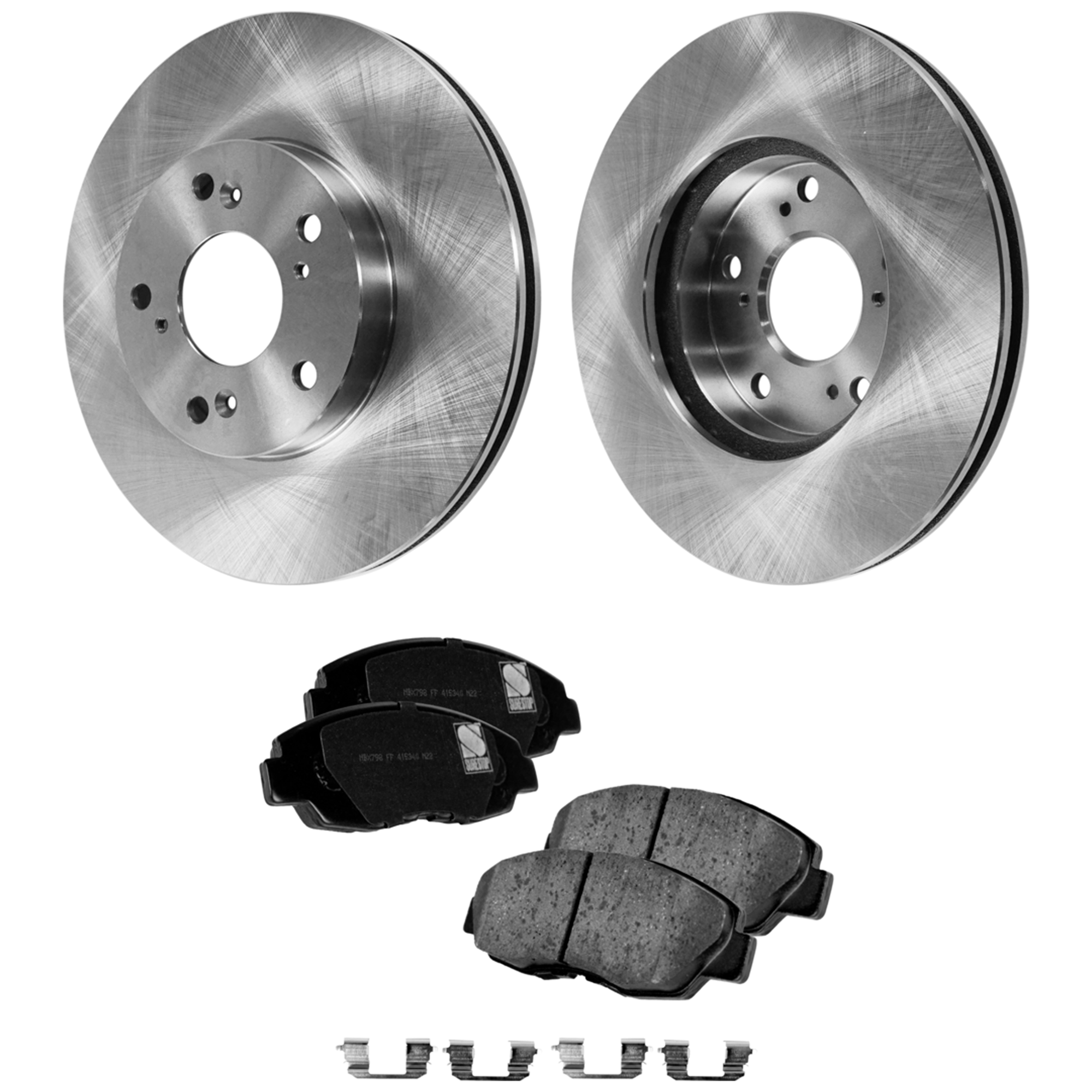 AM ACCORD 99-99 FRONT BRAKE DISC AND PAD KIT 4 pc kit SKU KIT 042823-49 OEM 45251S87A00-45022SM4517-45022S