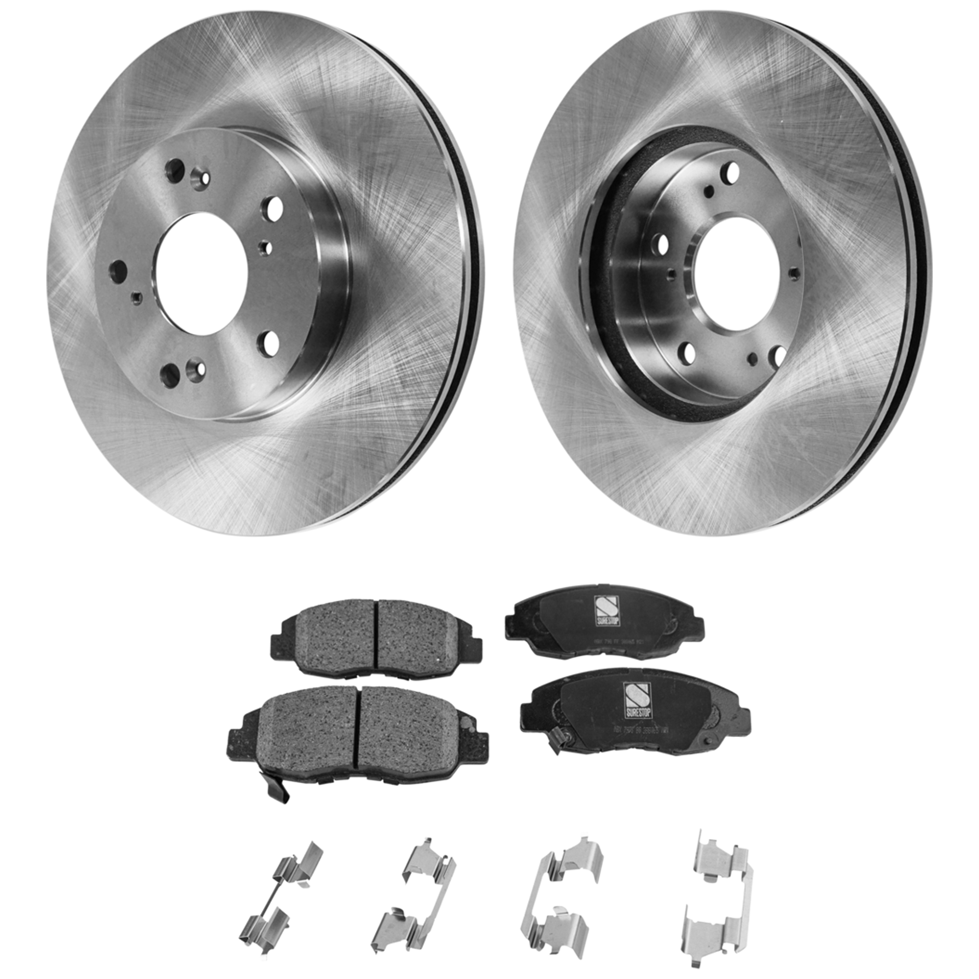 AM ACCORD 98-99 FRONT BRAKE DISC AND PAD KIT 4 pc kit SKU KIT 042823-50 OEM 45251S87A00-45022S01A01-45022S
