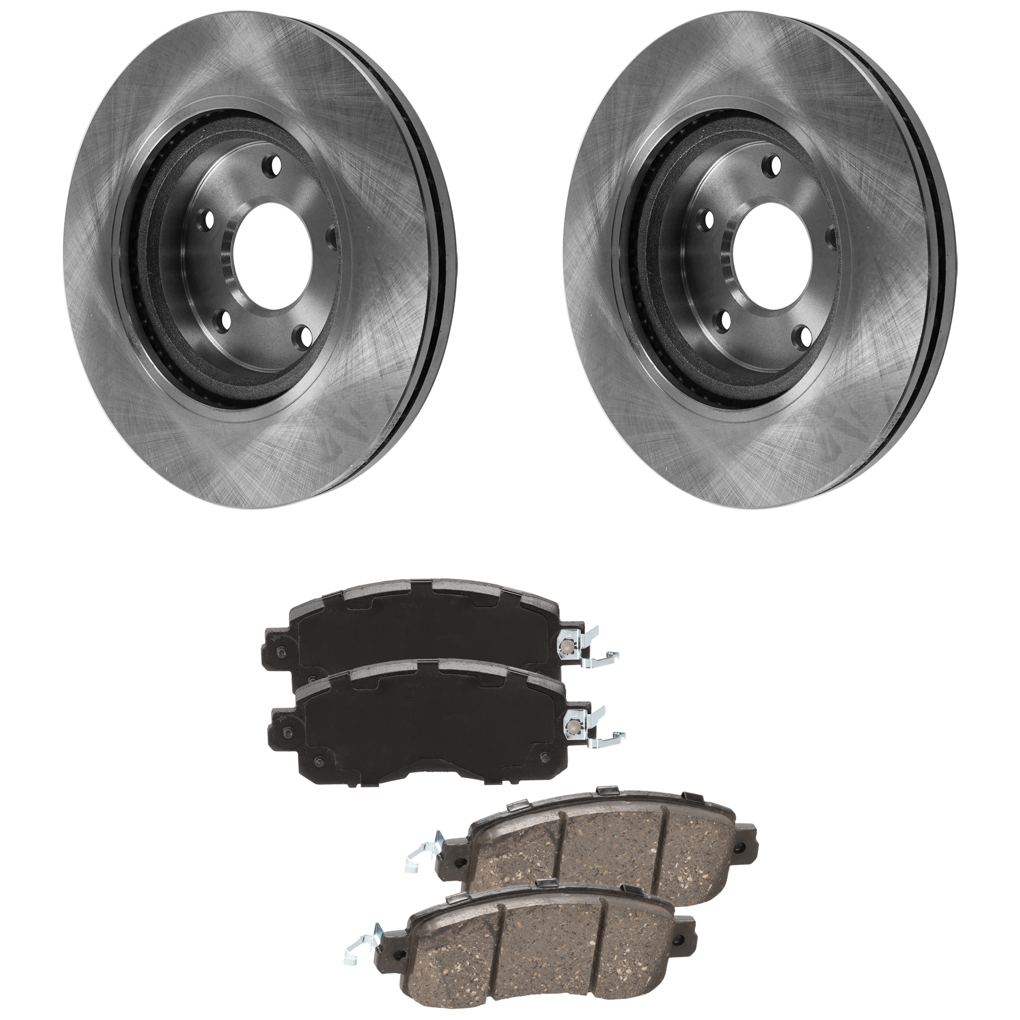 AM ALTIMA 13-13 FRONT BRAKE DISC AND PAD KIT 4 pc kit SKU KIT 042823-57 OEM 40206JA00A 40206JN90A 40206JA0