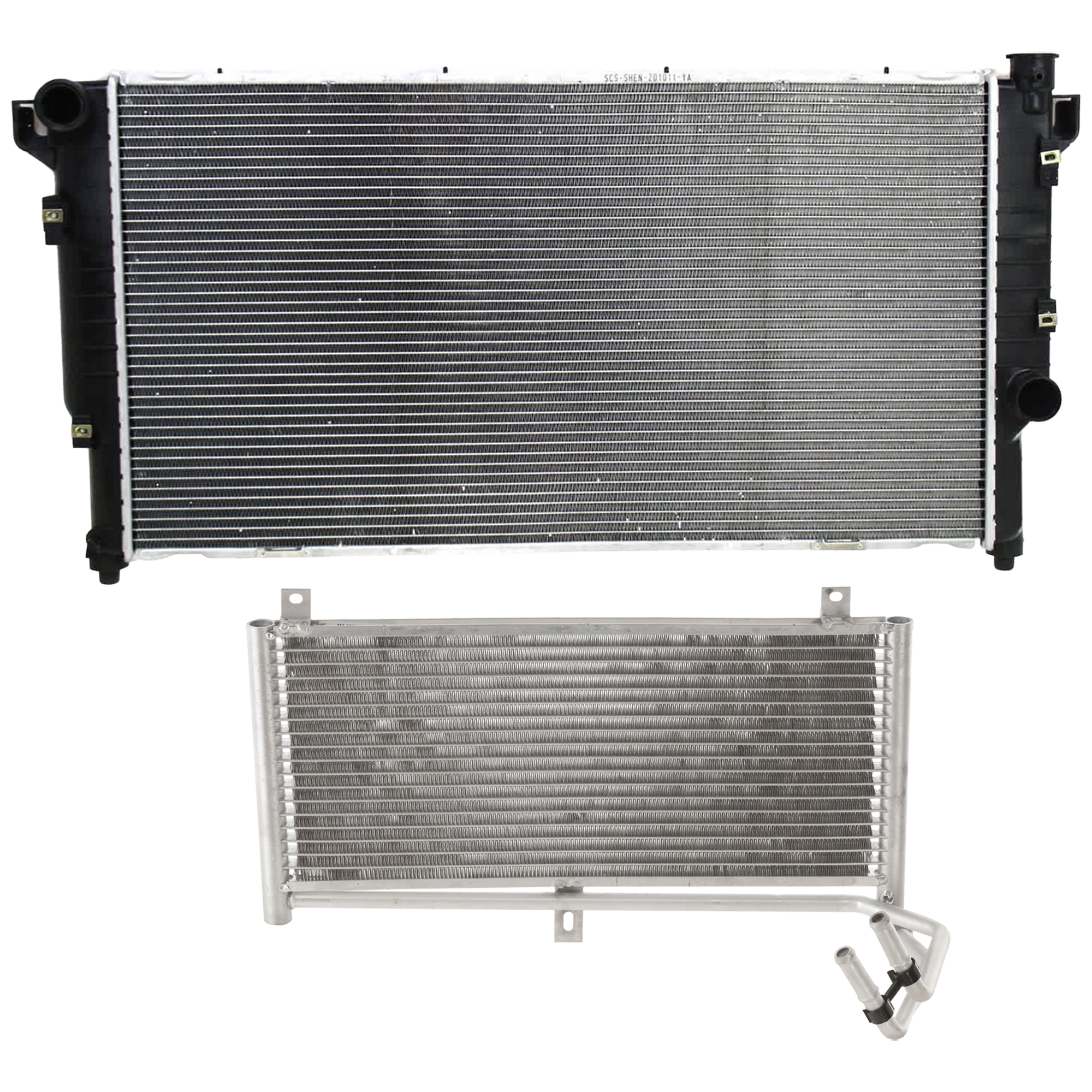 AM RAM 2500-3500-95-02 RADIATOR 2 pc Kit with Oil Cooler SKU KIT 042926-06 Partslink CH3010158 CH4050108 OEM C4718044-52028574AH 52028574AG
