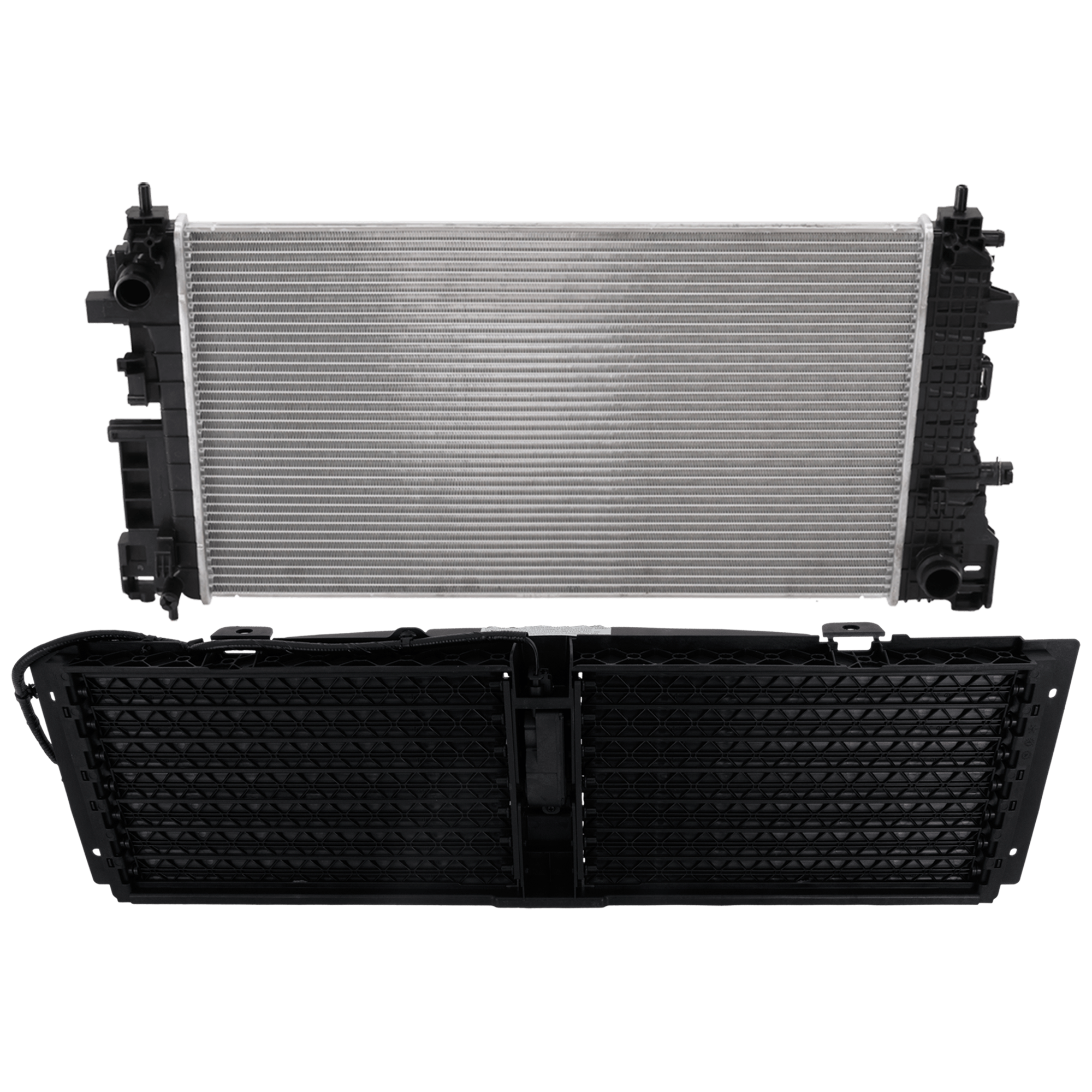 AM ENCORE GX 20-24 TRAILBLAZER 21-24 ACTIVE GRILLE SHUTTER 2 pc Kit Radiator Shutter 1.3L Eng. with Radiator SKU KIT 042926-28 Partslink GM1206135 GM3010635 OEM 60007021-42771761