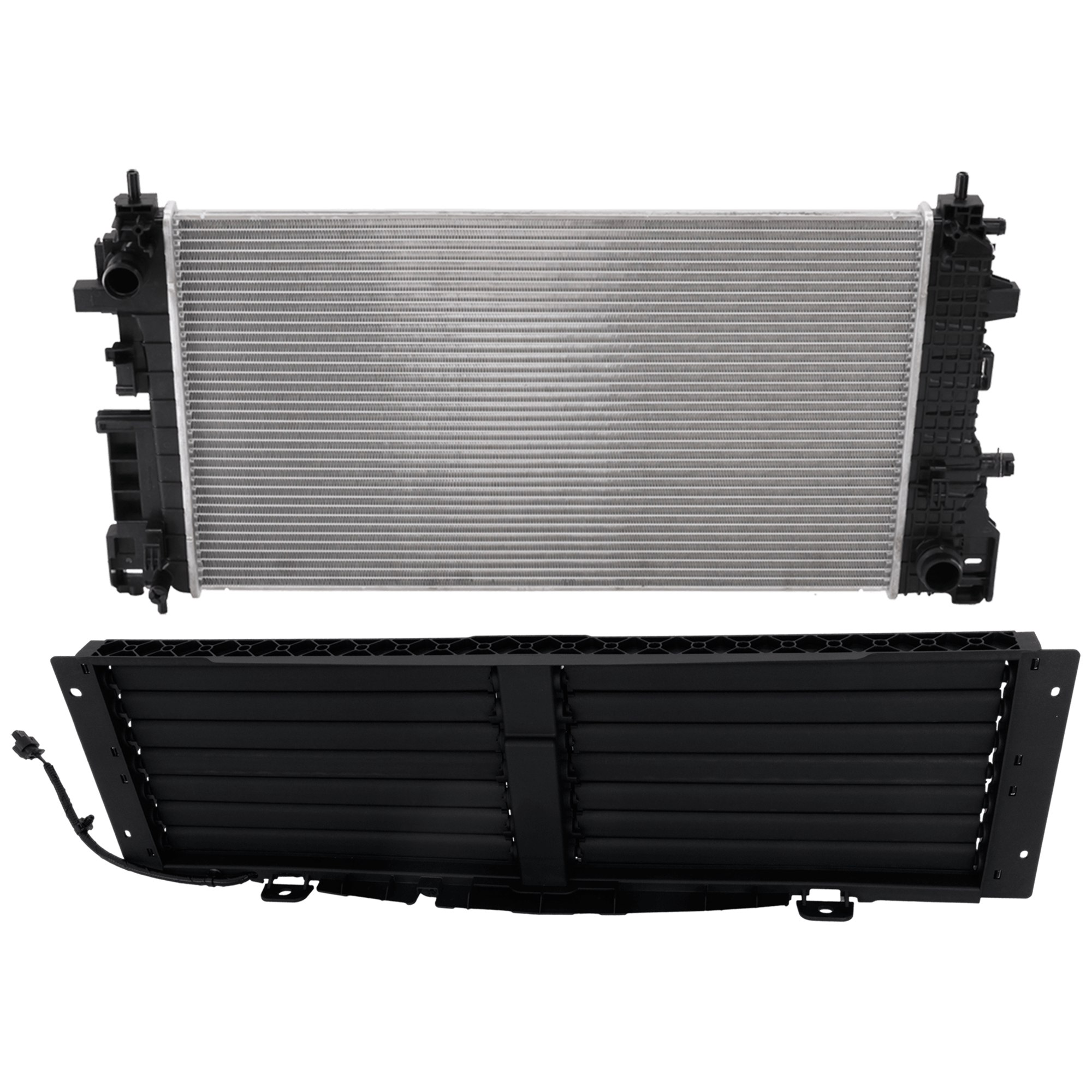 AM TRAILBLAZER 21-24 ACTIVE GRILLE SHUTTER 2 pc Kit 1.3L Eng. LT Model with Radiator SKU KIT 042926-29 Partslink GM1206136 GM3010635 OEM 60007022-42771761