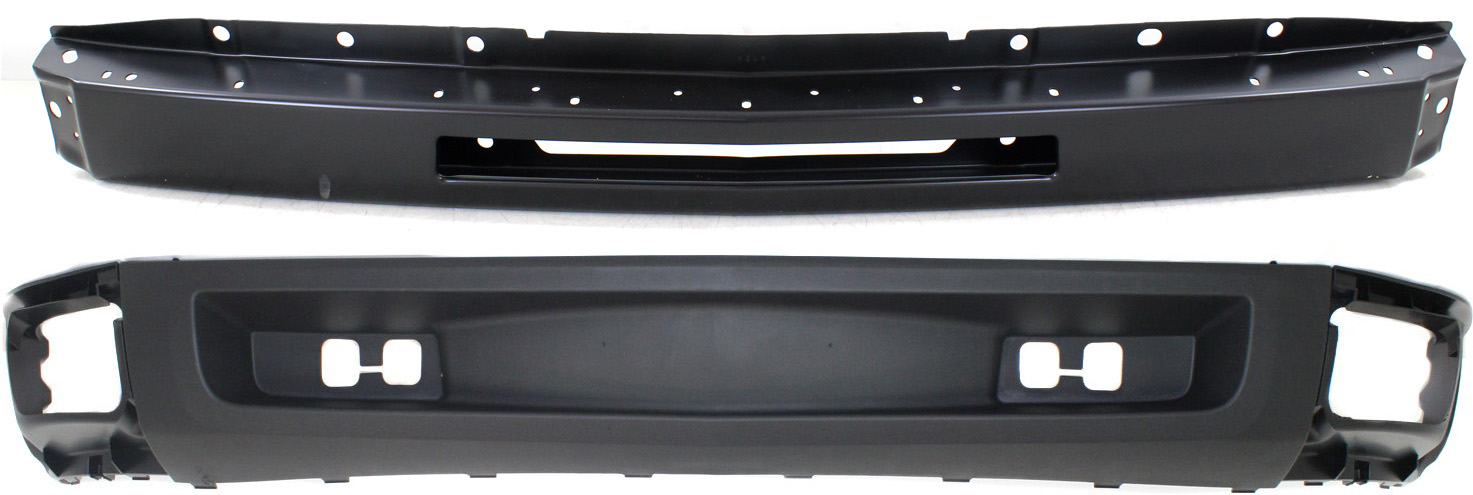 AM SILVERADO 1500-09-13 FRONT BUMPER 2 pc Kit with Bumper and Lower Air Deflector SKU KIT 050117-03 Partslink GM1002836 GM1092192 OEM 15941837-15941850-15915504