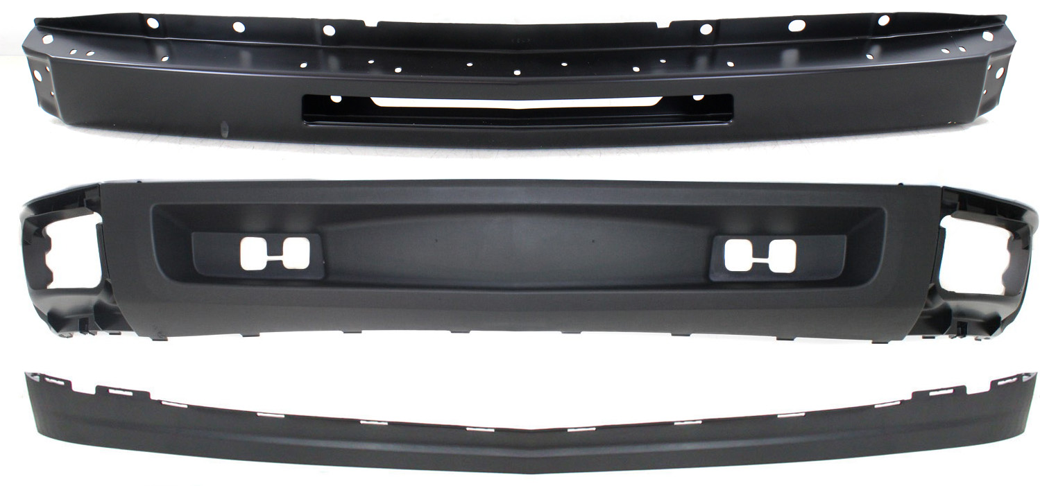 AM SILVERADO 1500-09-13 FRONT BUMPER 3 pc kit with Valances SKU KIT 050117-11 Partslink GM1002836 GM1092192 GM1092191 OEM 15941837-15941850-15915504-258