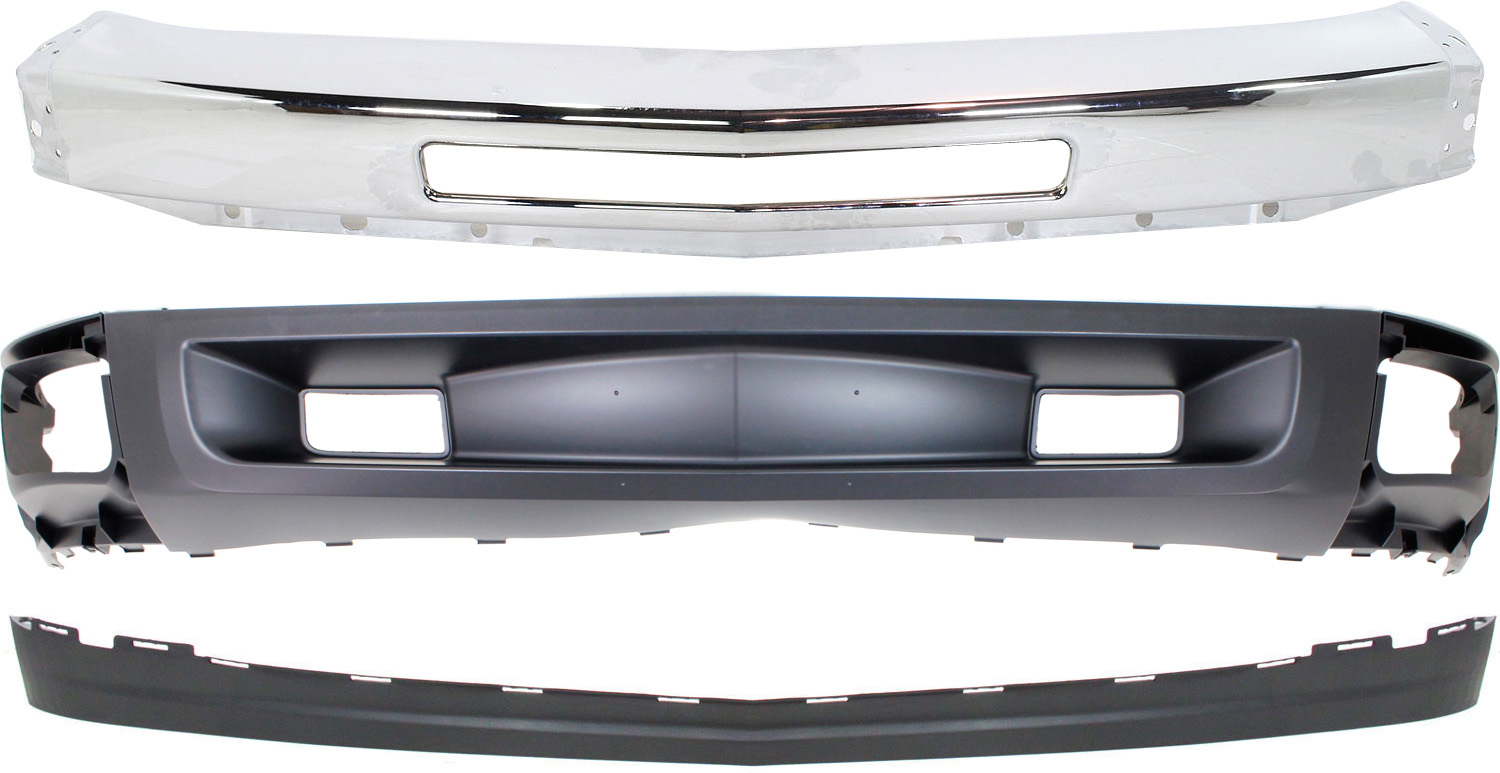 AM SILVERADO 1500-09-13 FRONT VALANCE 3 pc kit with Bumper SKU KIT 050117-13 Partslink GM1092191 GM1092246 GM1002831 OEM 20762570-25821880-15941850