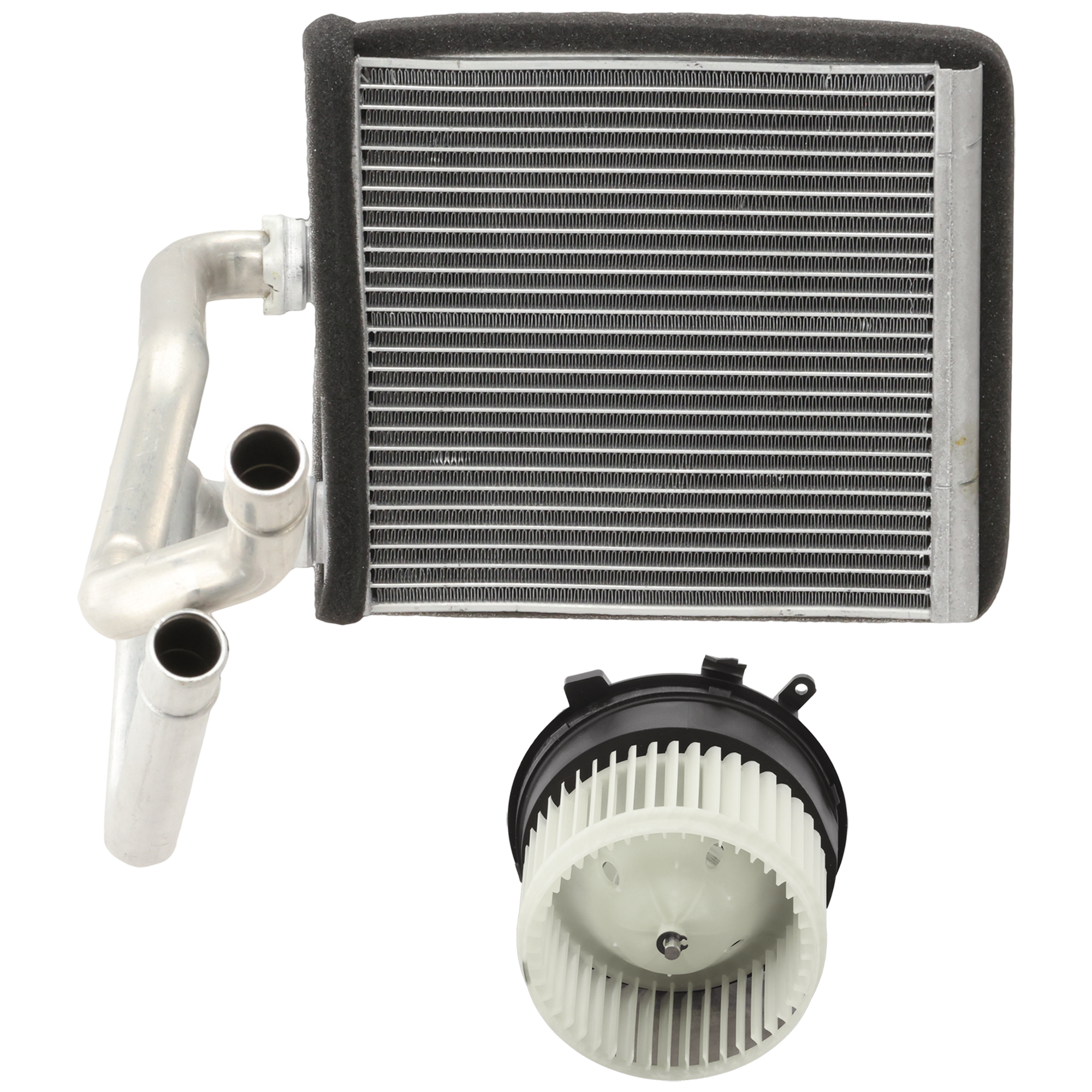 AM ROGUE 08-13 SENTRA 07-12 BLOWER MOTOR 2 pc Kit w Motor Wheel with Heater Core SKU KIT 050126-26 OEM 27225ET00A 27225ET10A 27225JM0